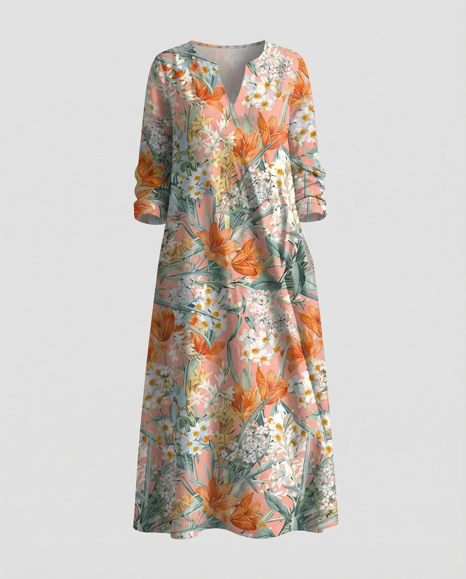 Boho Maxi Dress Summer Women Pockets