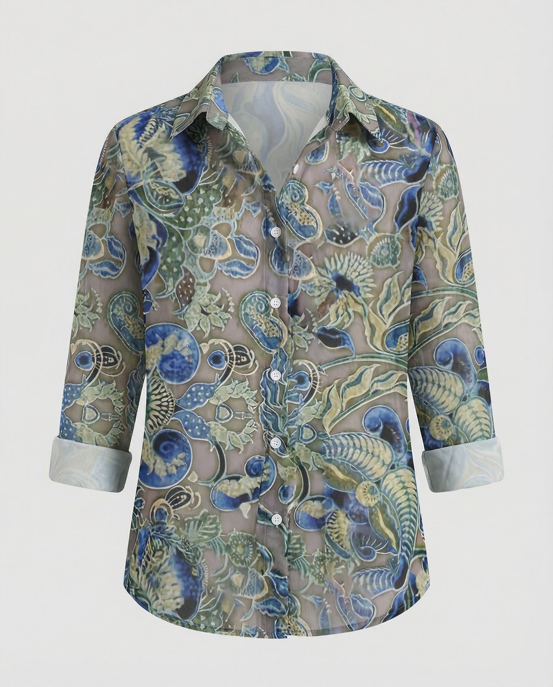 Women's Shirt Blouse Cat Print
