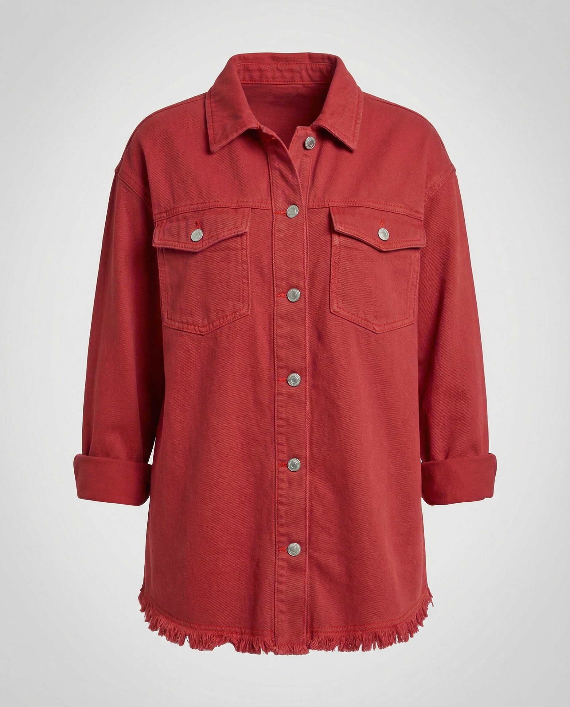 Women Long Sleeve Shirt Denim Jacket Style