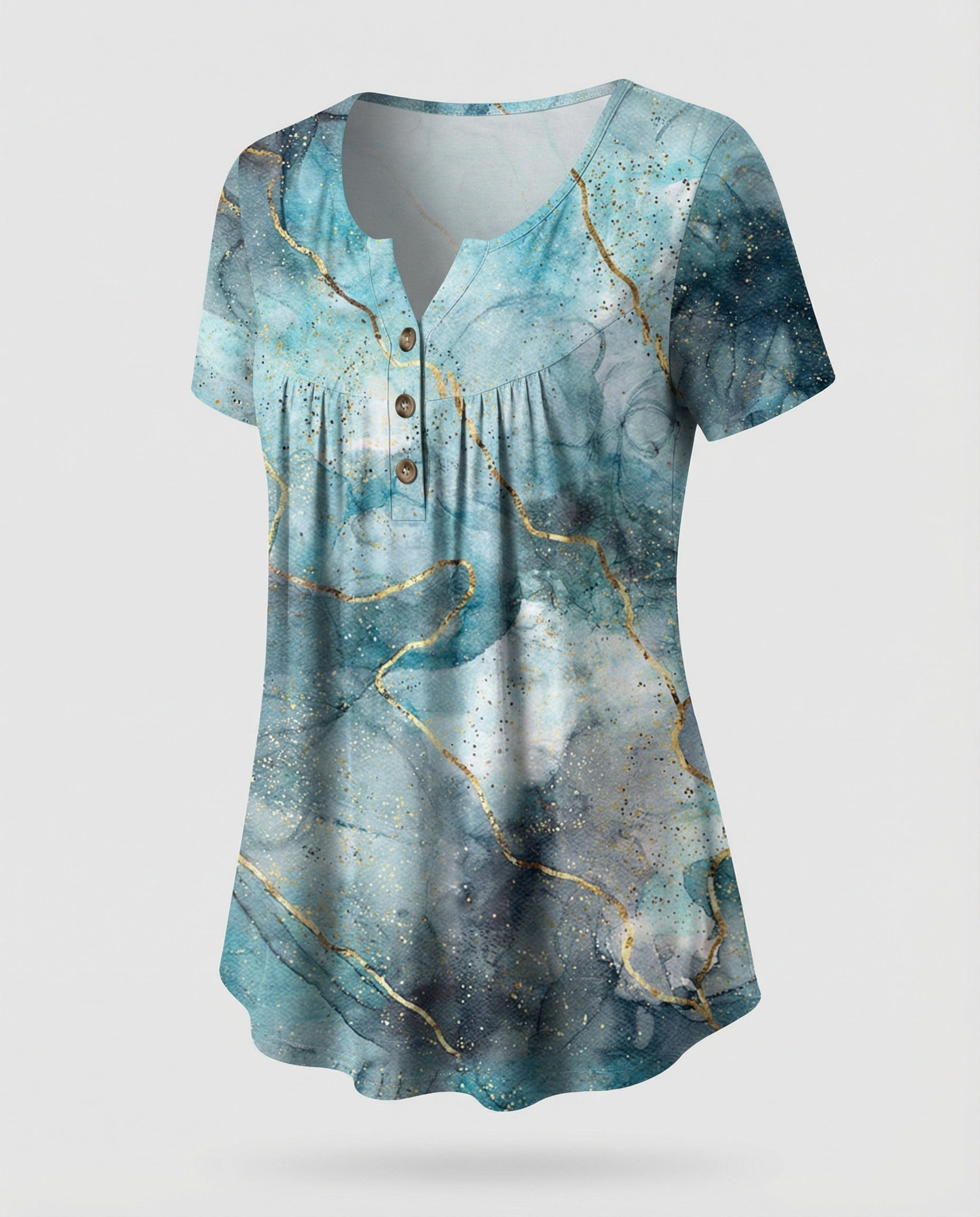 Women's Tunic Women's U-Neck Print