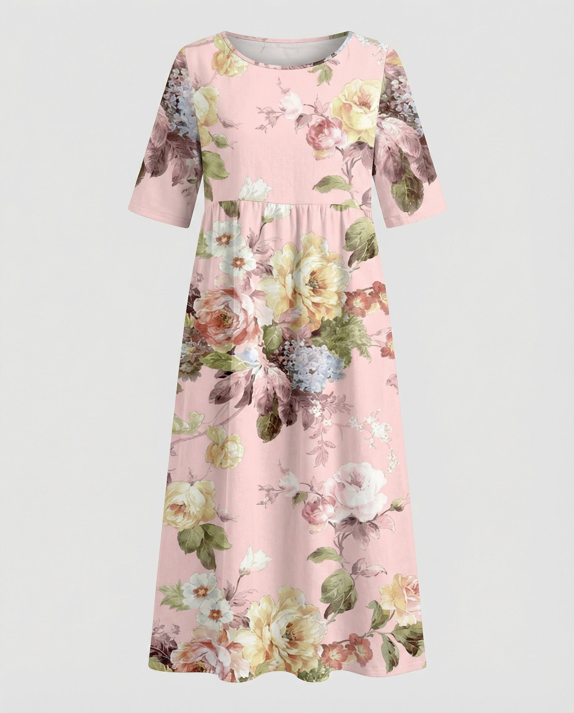 Women's maxi dress with pockets airy