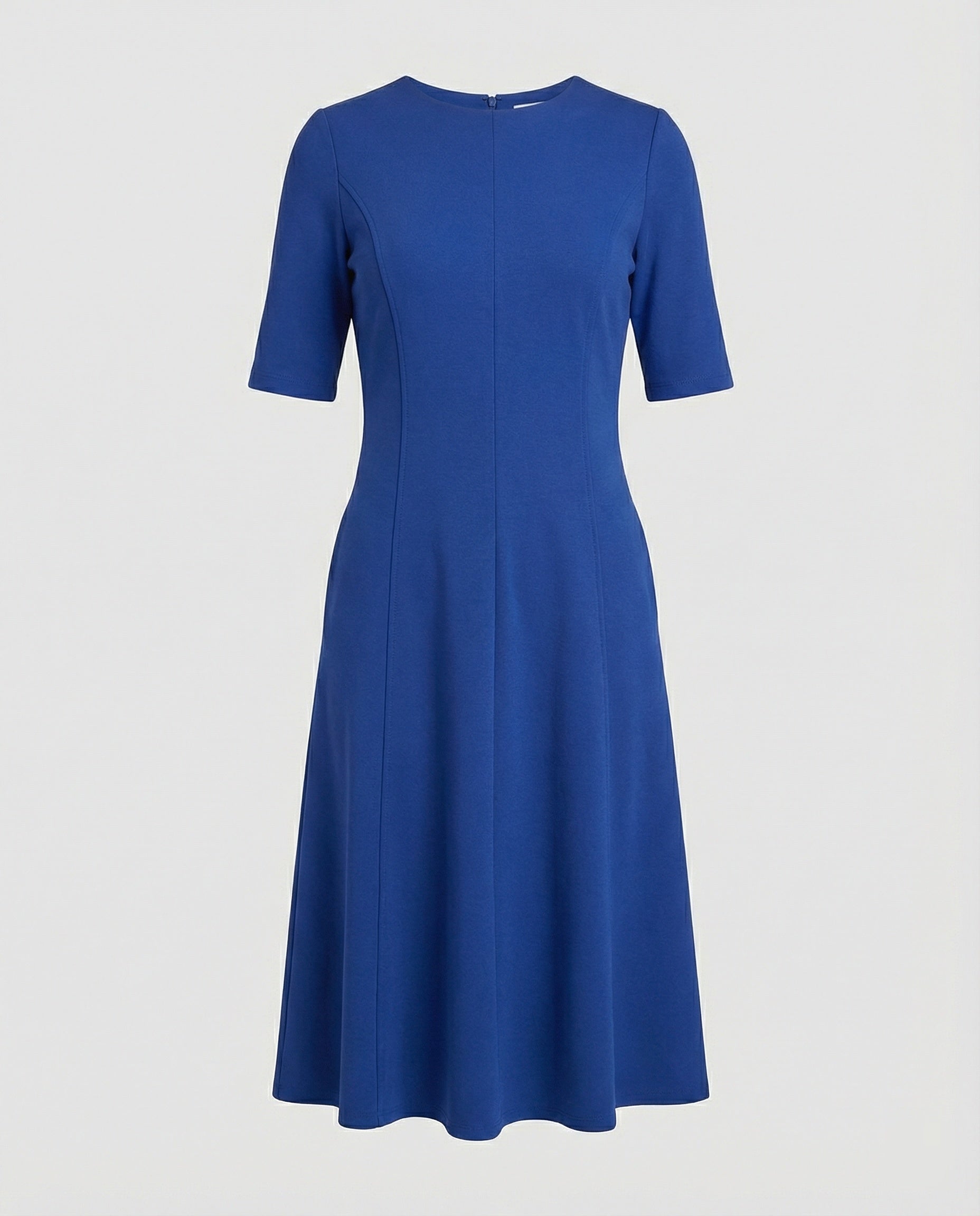 Ladies Midi Dress Elegant Half Sleeve