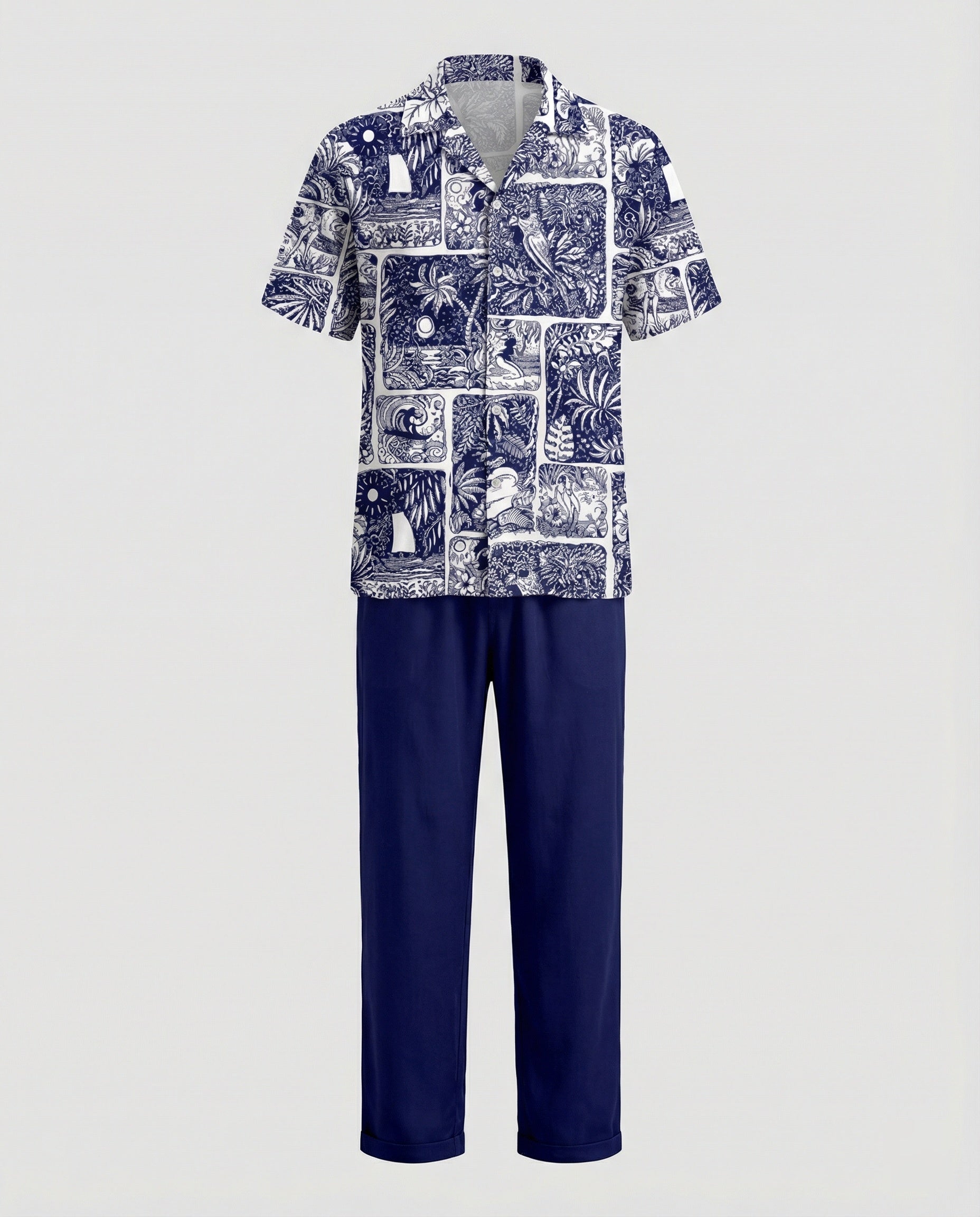 Men's Two-Piece Set Viscose Leisure
