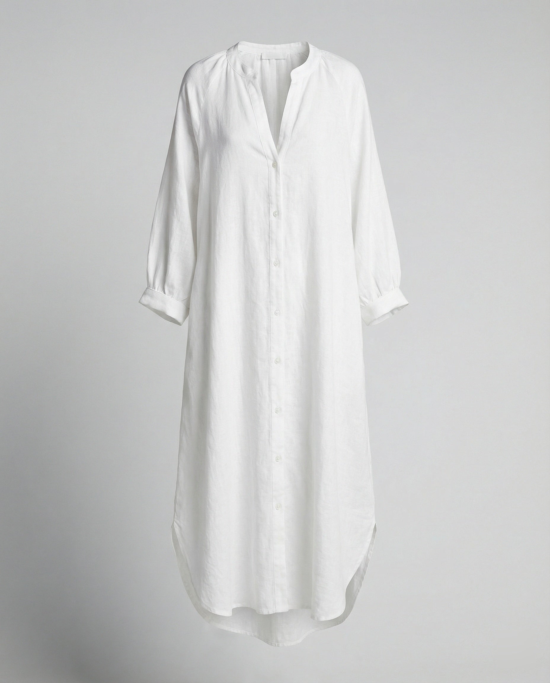 Women Linen Dress Kaftan Long