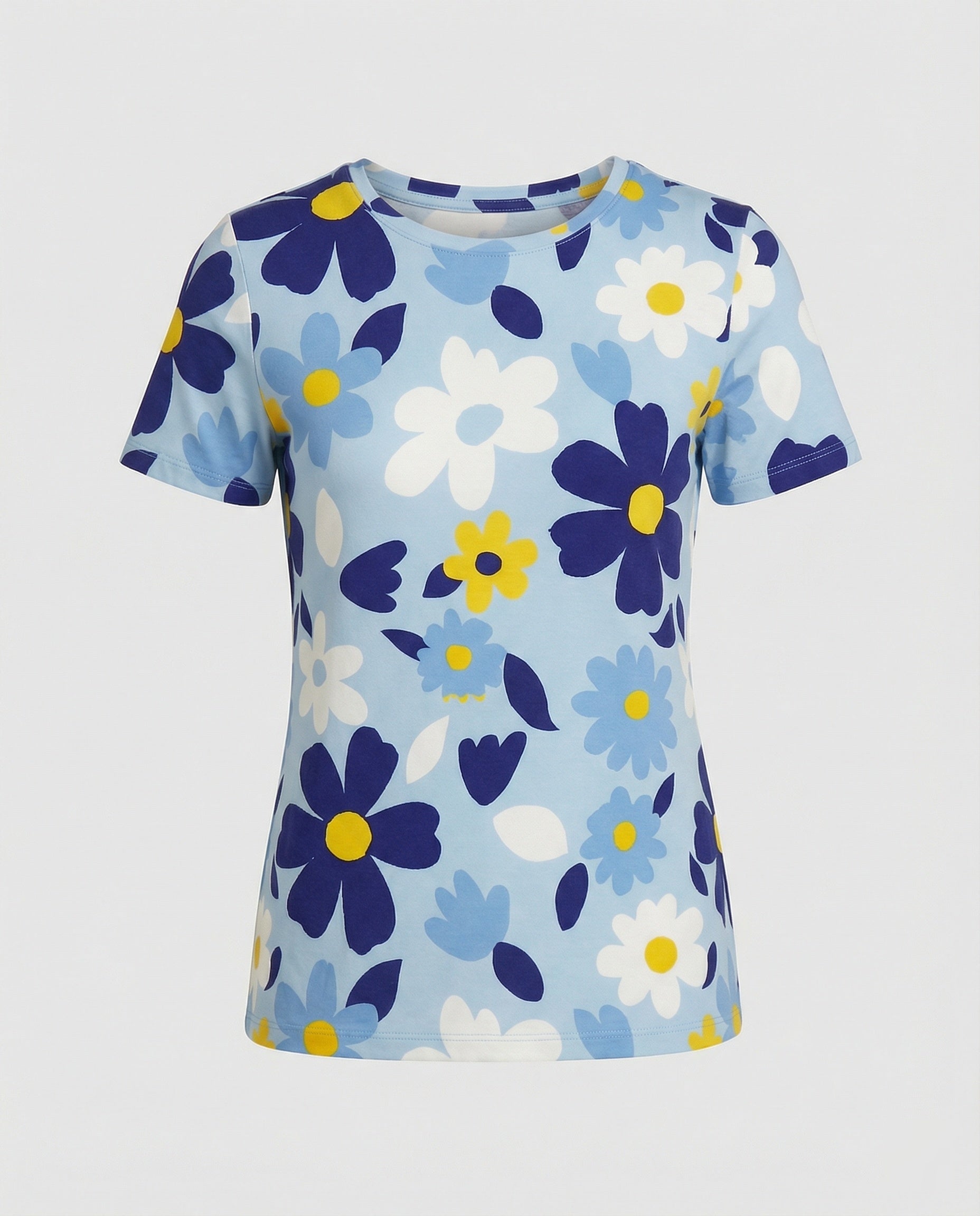 Short Sleeve Shirt Women With Floral Print