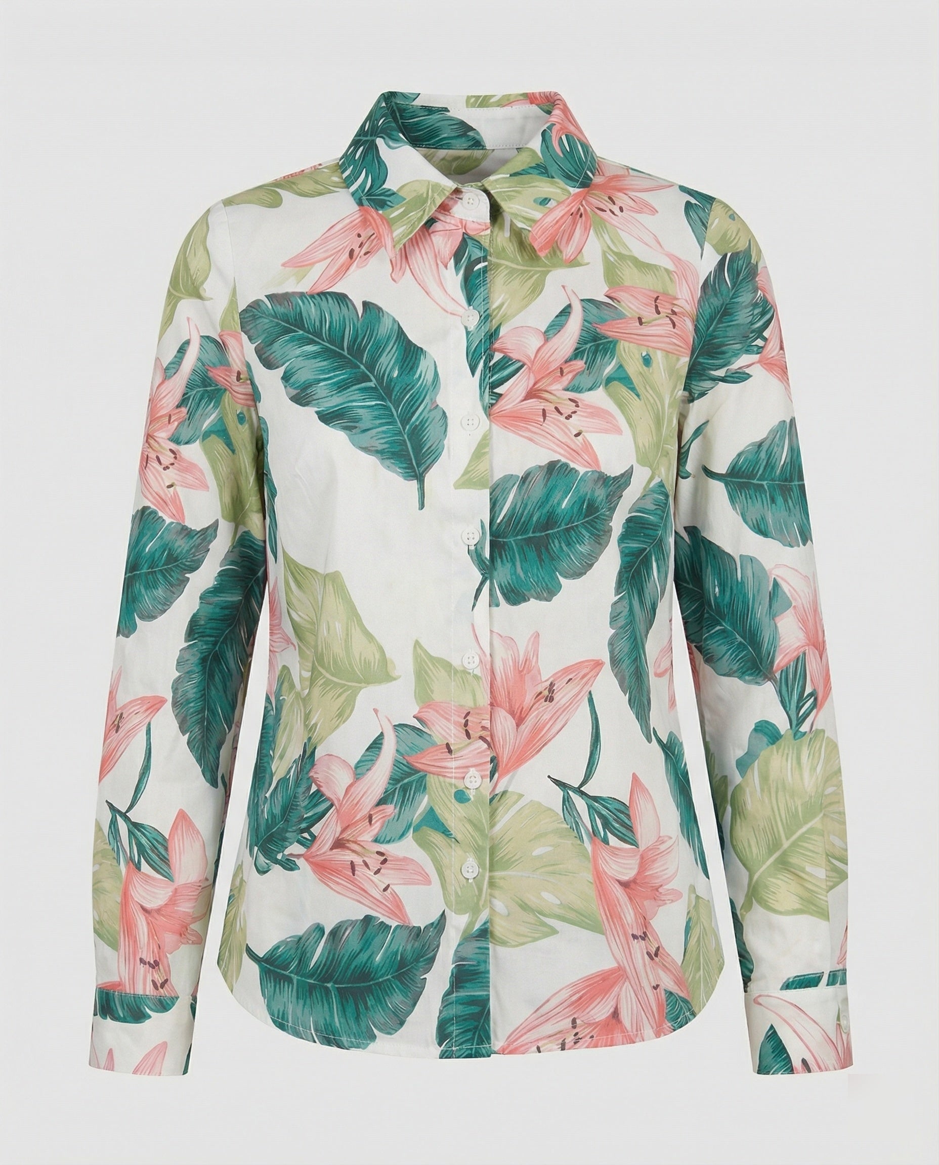 Blouse Women's Print Shirt Collar