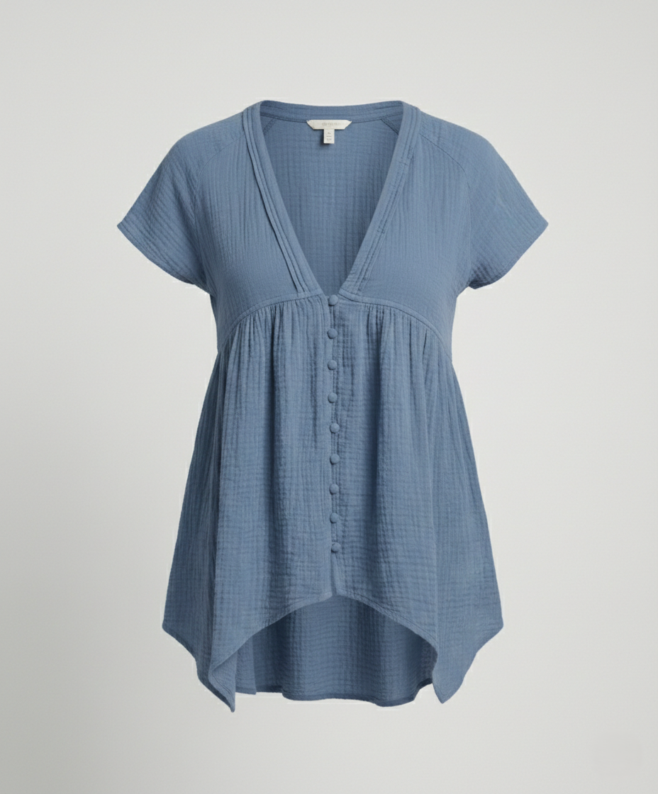 Casual dress women muslin tunic