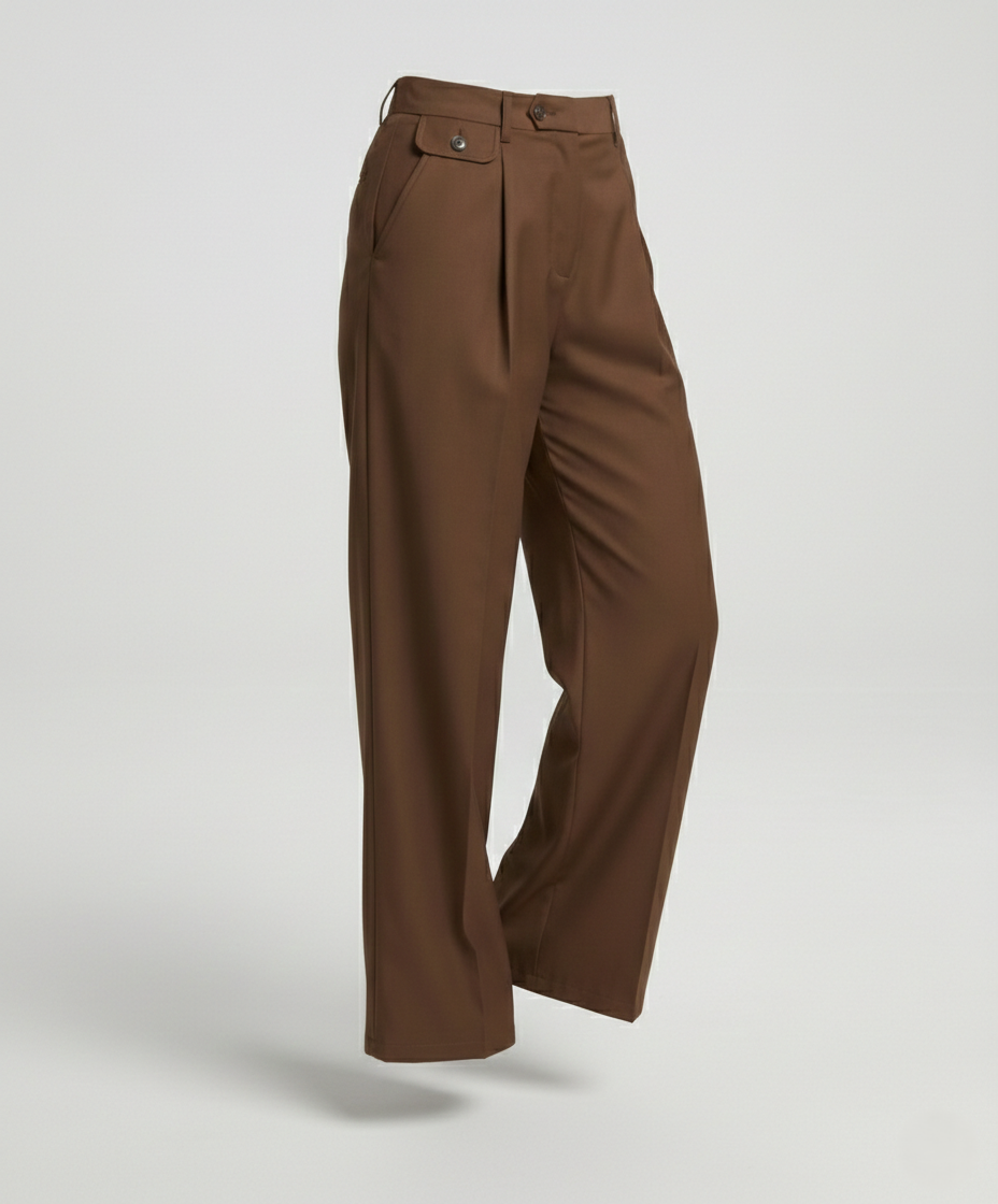 Leisurewear Women's High Waist Fabric Pants
