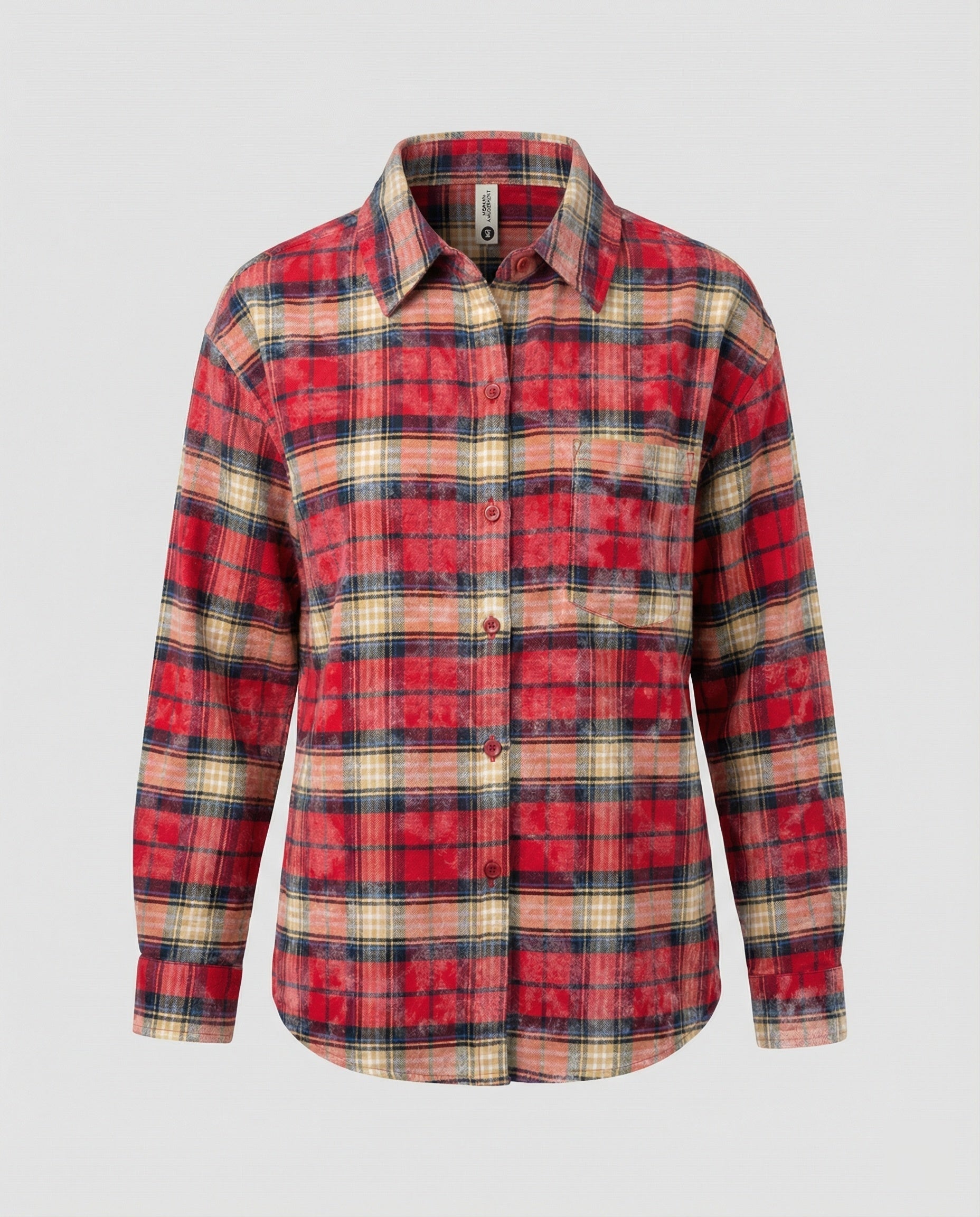 Women Shirt Oversize Checkered