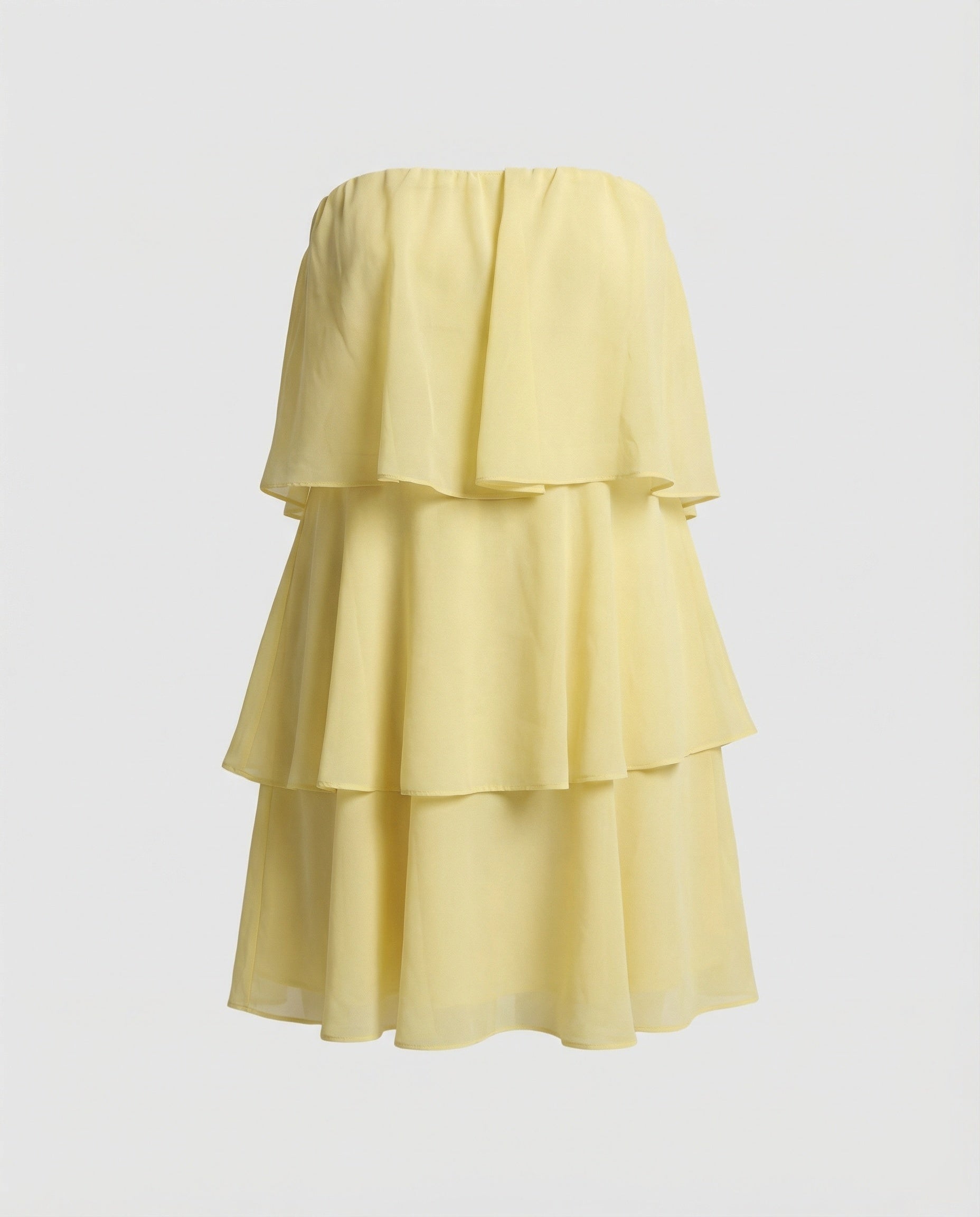 Women's Chiffon Dress Off-Shoulder with Ruffle