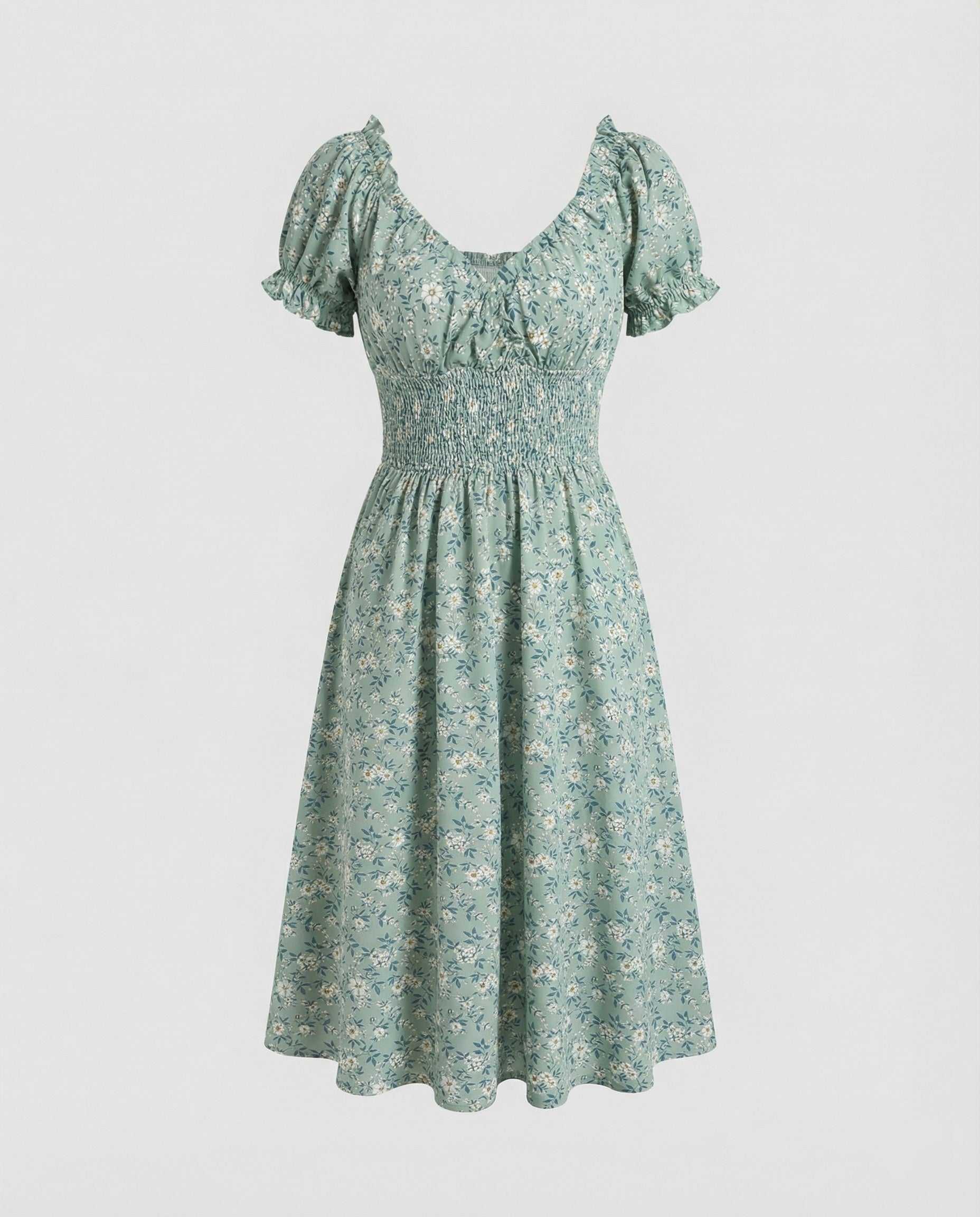 Women Flower Dress Summer Knee-length