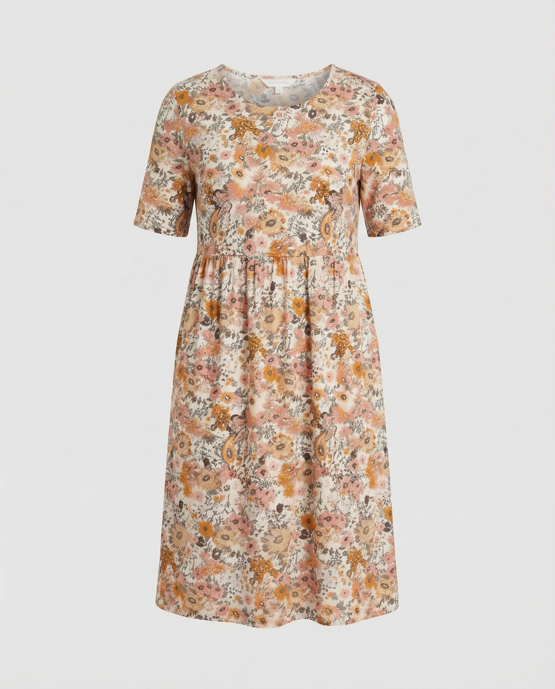 Women's Midi Dress Flared with Pockets