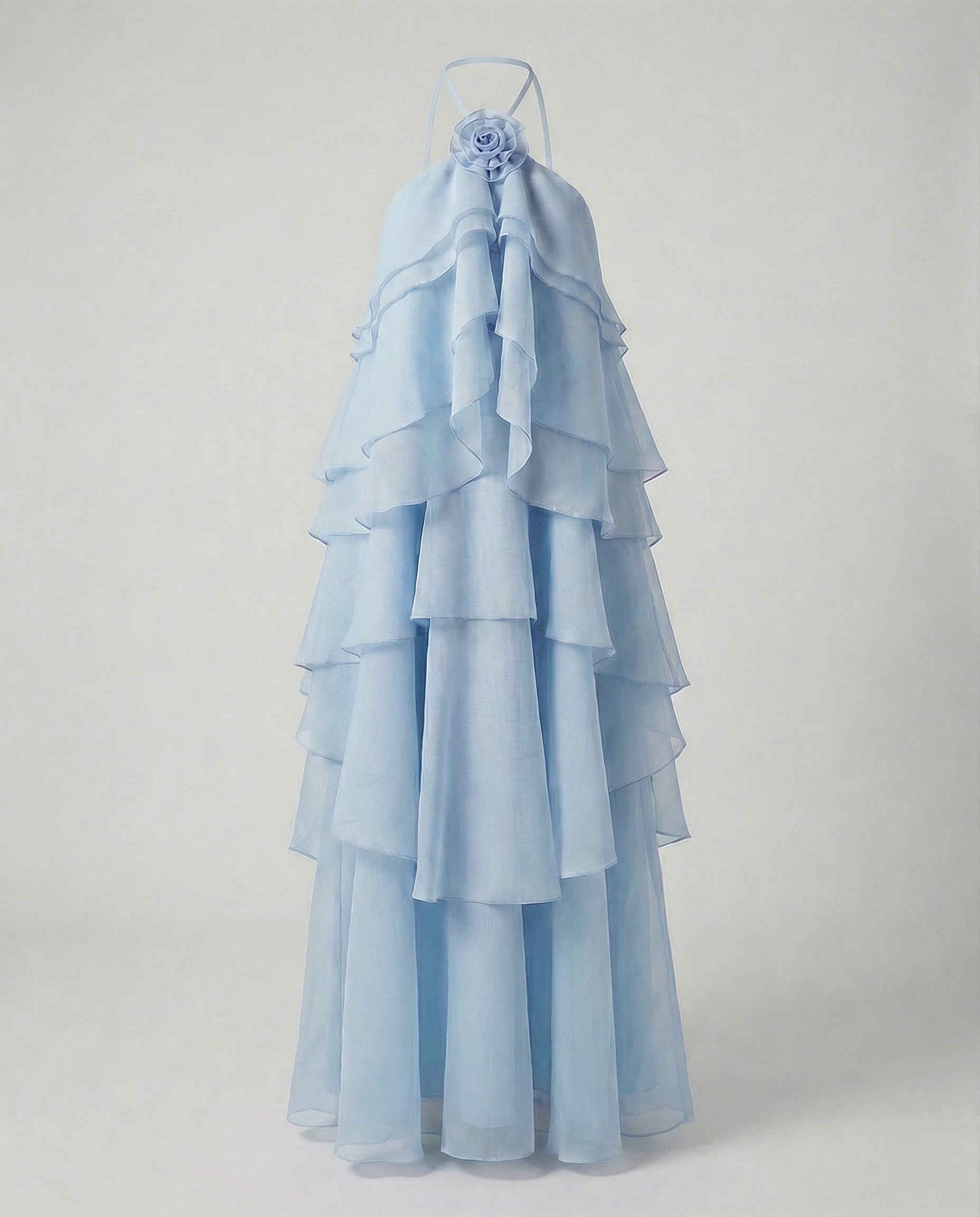 Women's summer dress short with ruffles