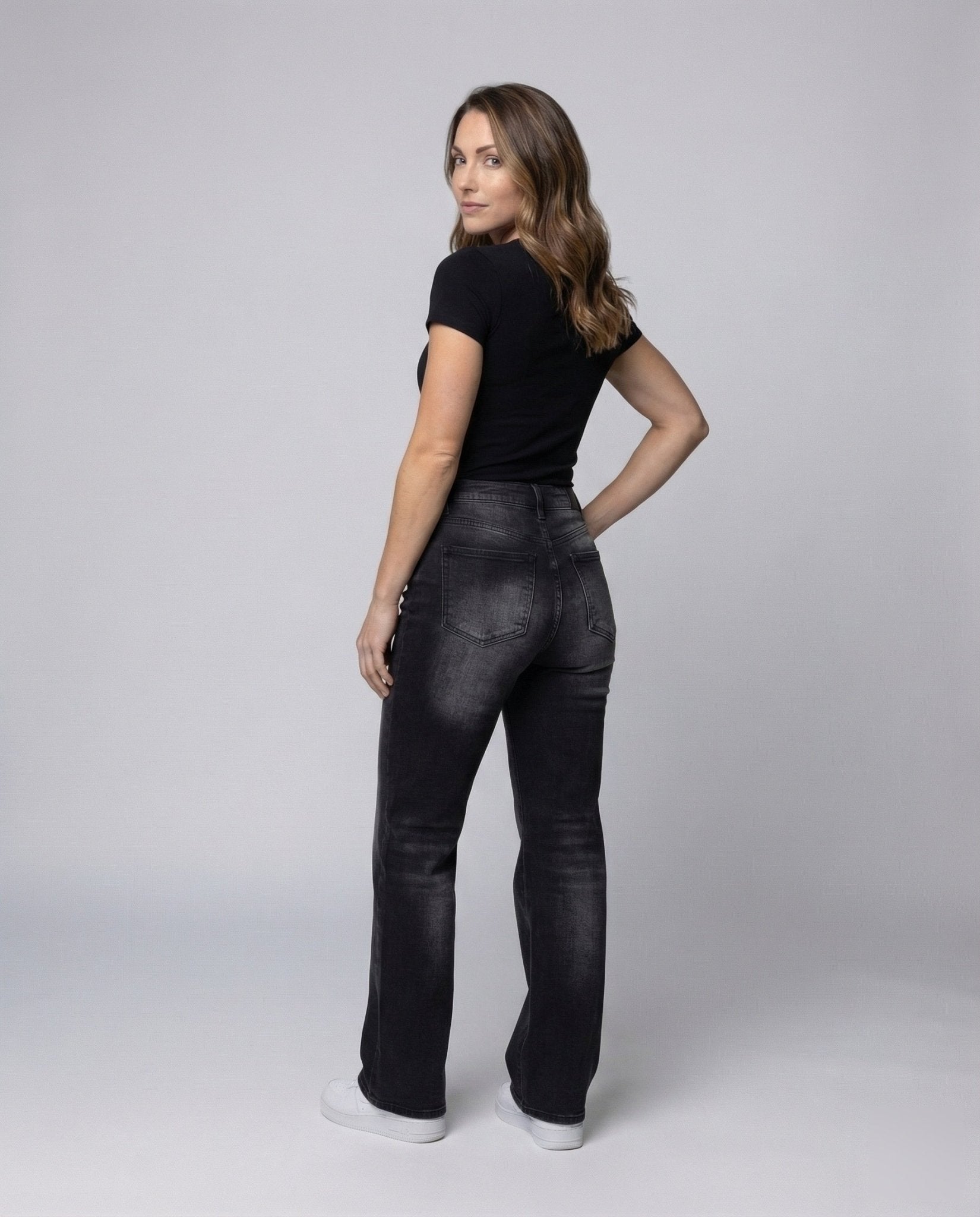 Unisex Flared Jeans Retro Used - Chichicherry