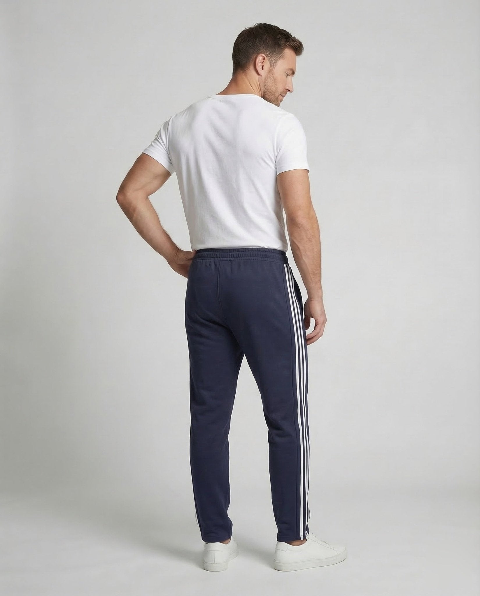 Unisex Striped Fleece Jogging Pants - Chichicherry