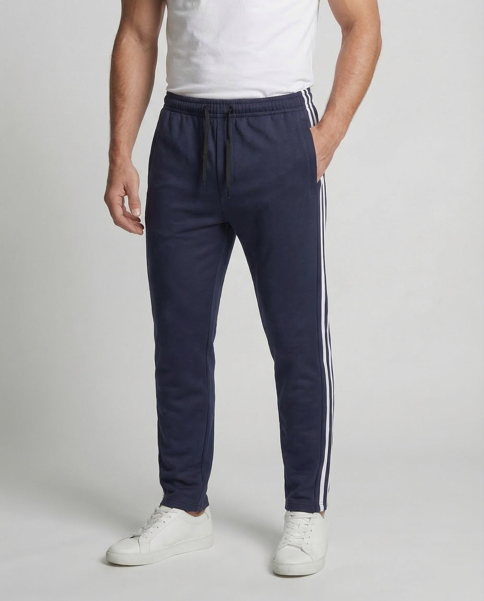Unisex Striped Fleece Jogging Pants - Chichicherry