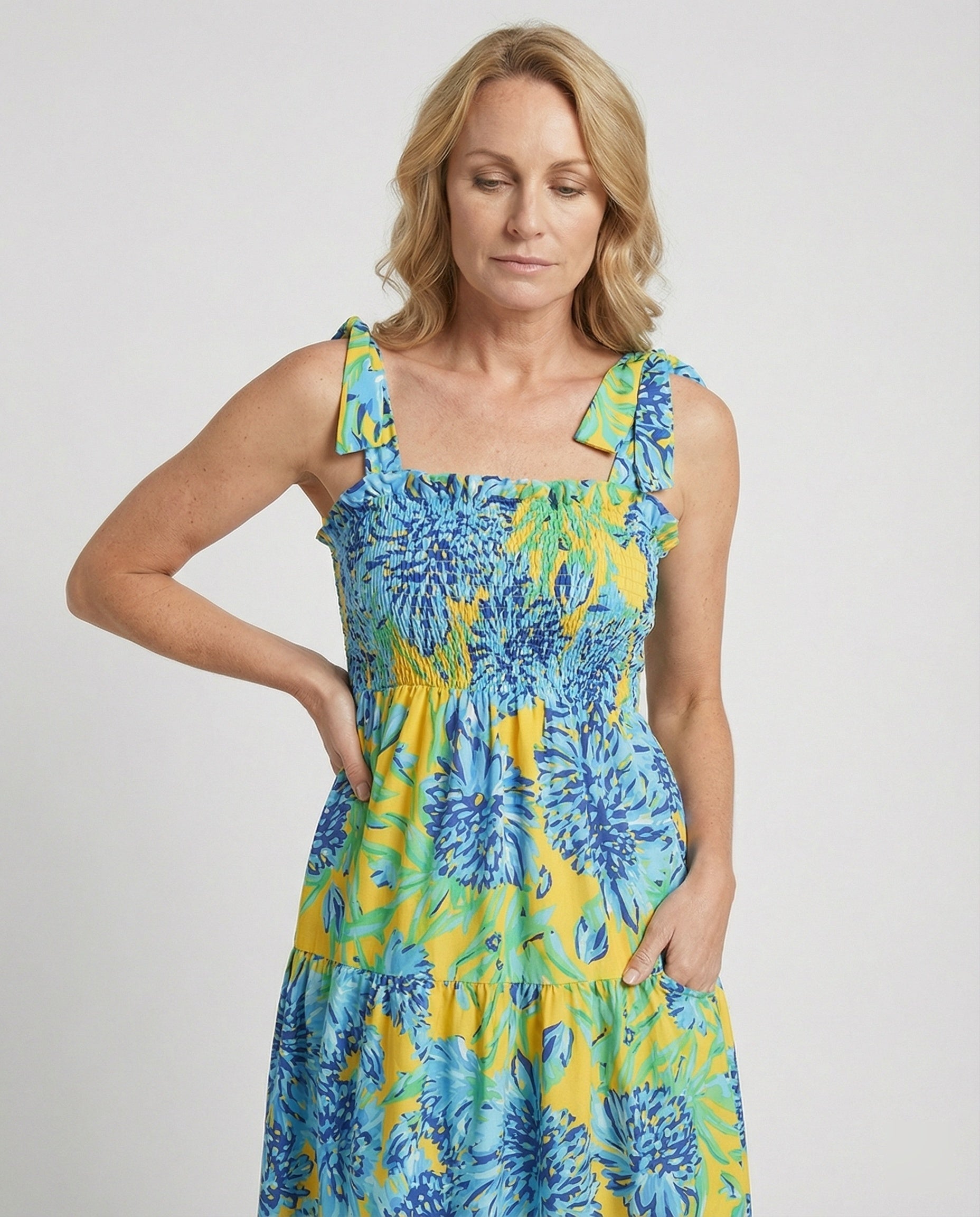 Women's Maxi Dress Summer with Tiered Skirt