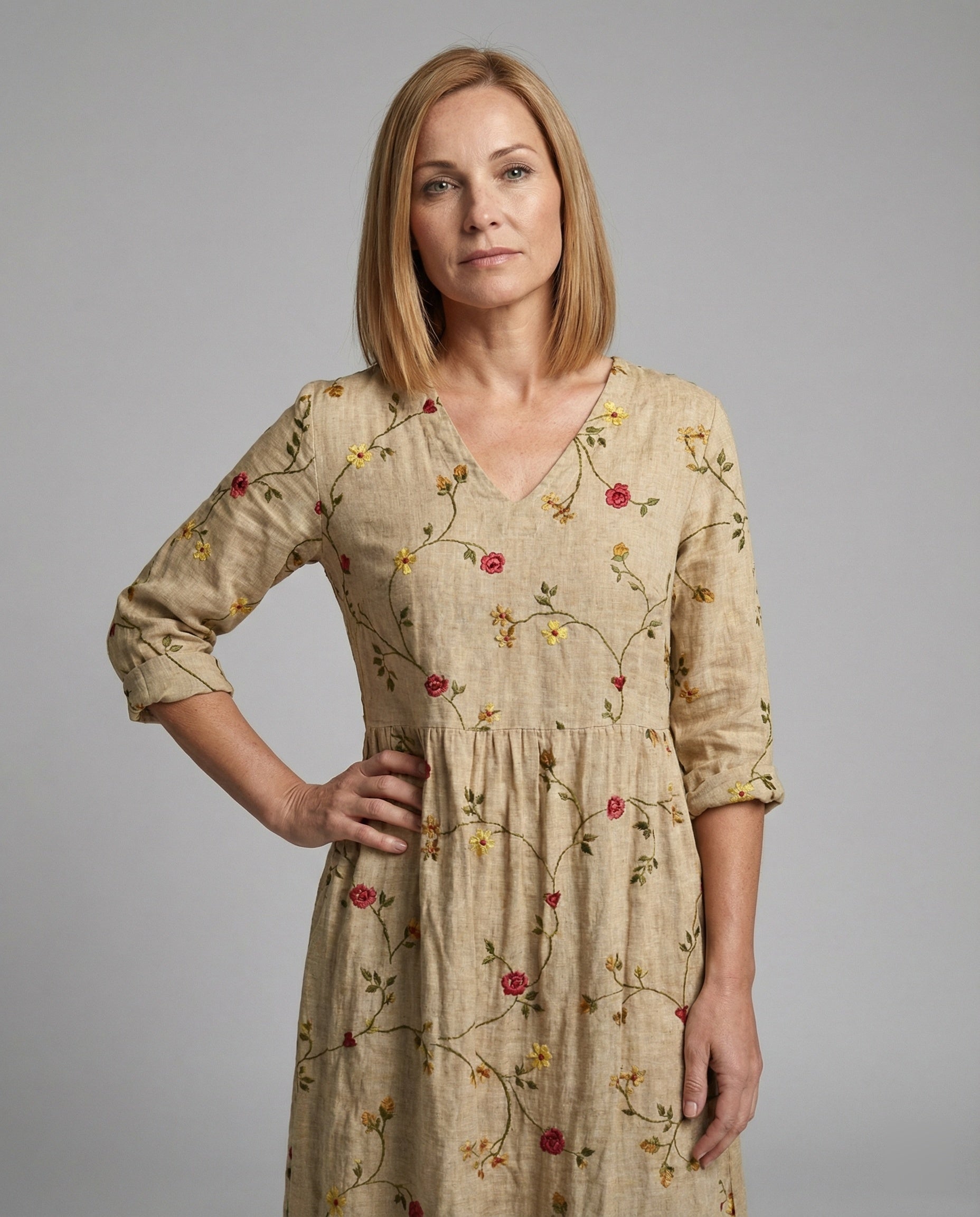 A-Line Maxi Dress Women With Pockets