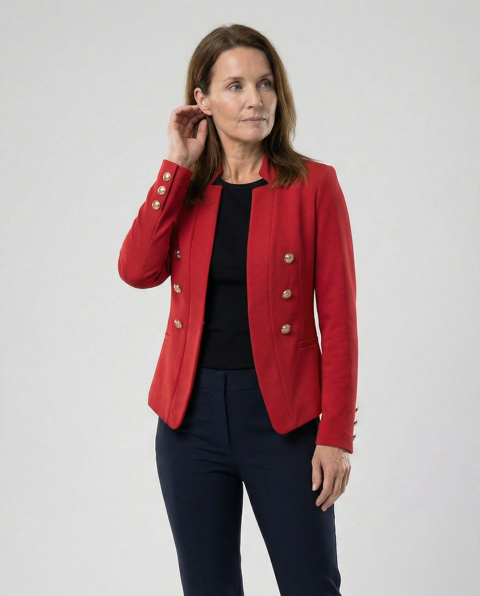 Women's blazer asymmetrical fitted