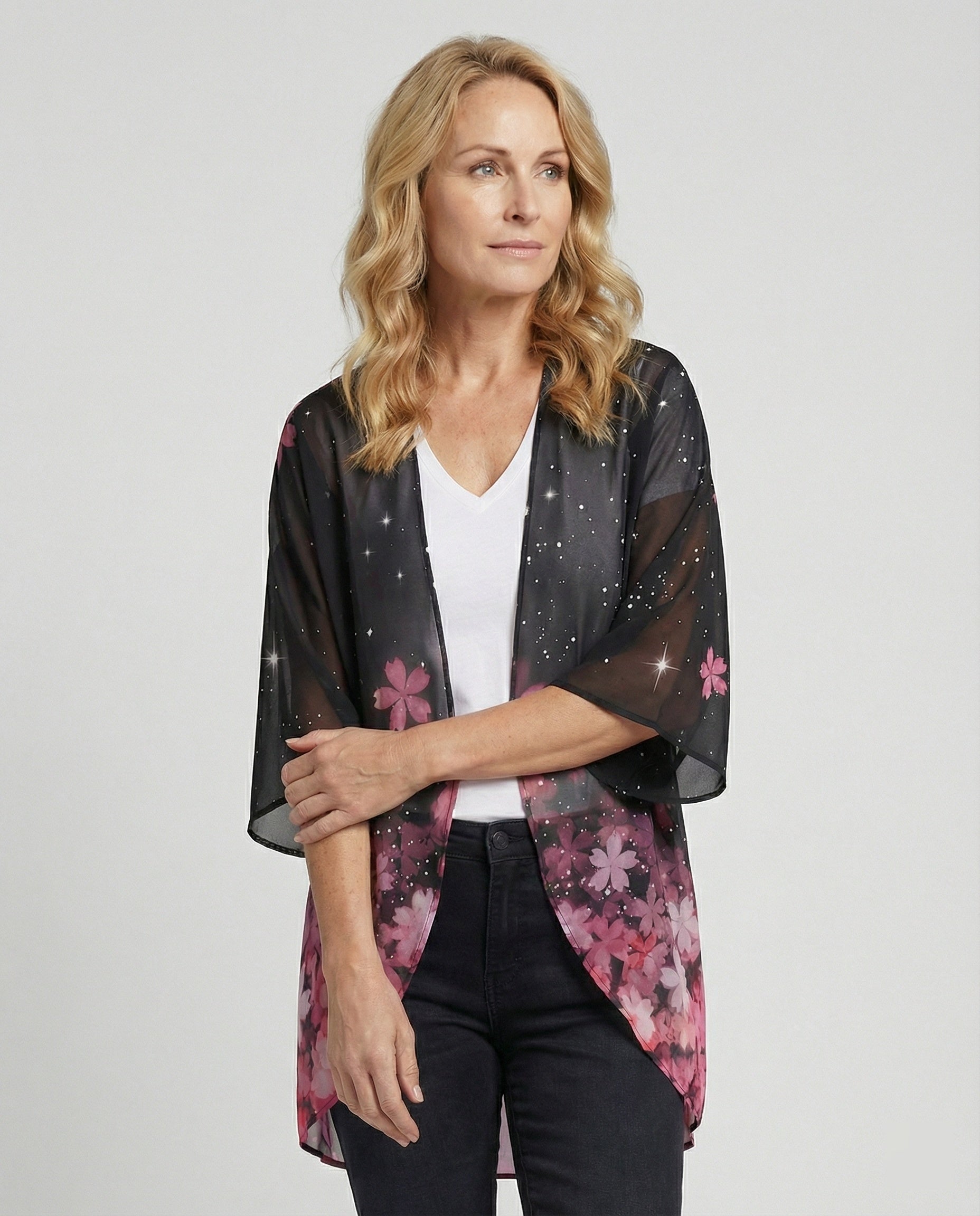 Open Kimono Women's Floral