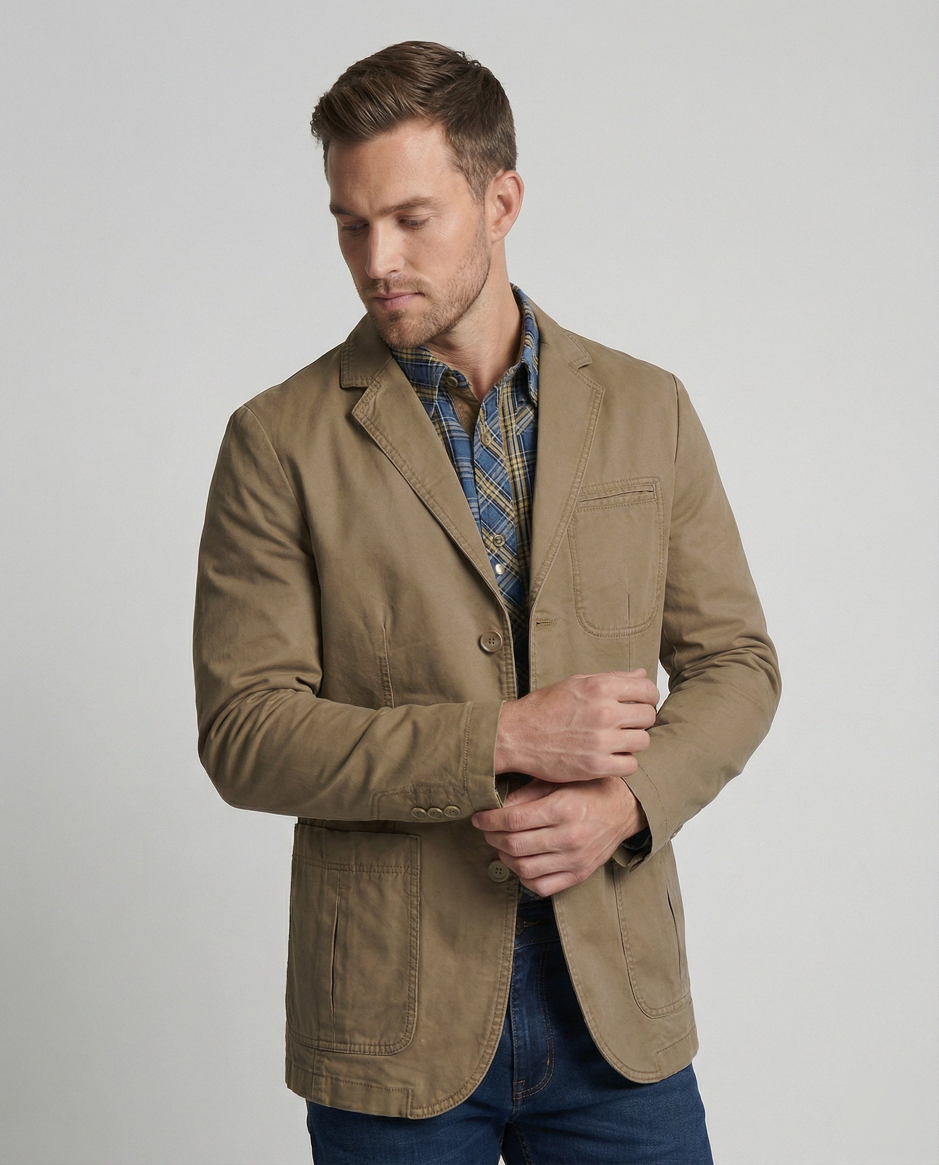 Men's Blazer Men's Cotton Casual