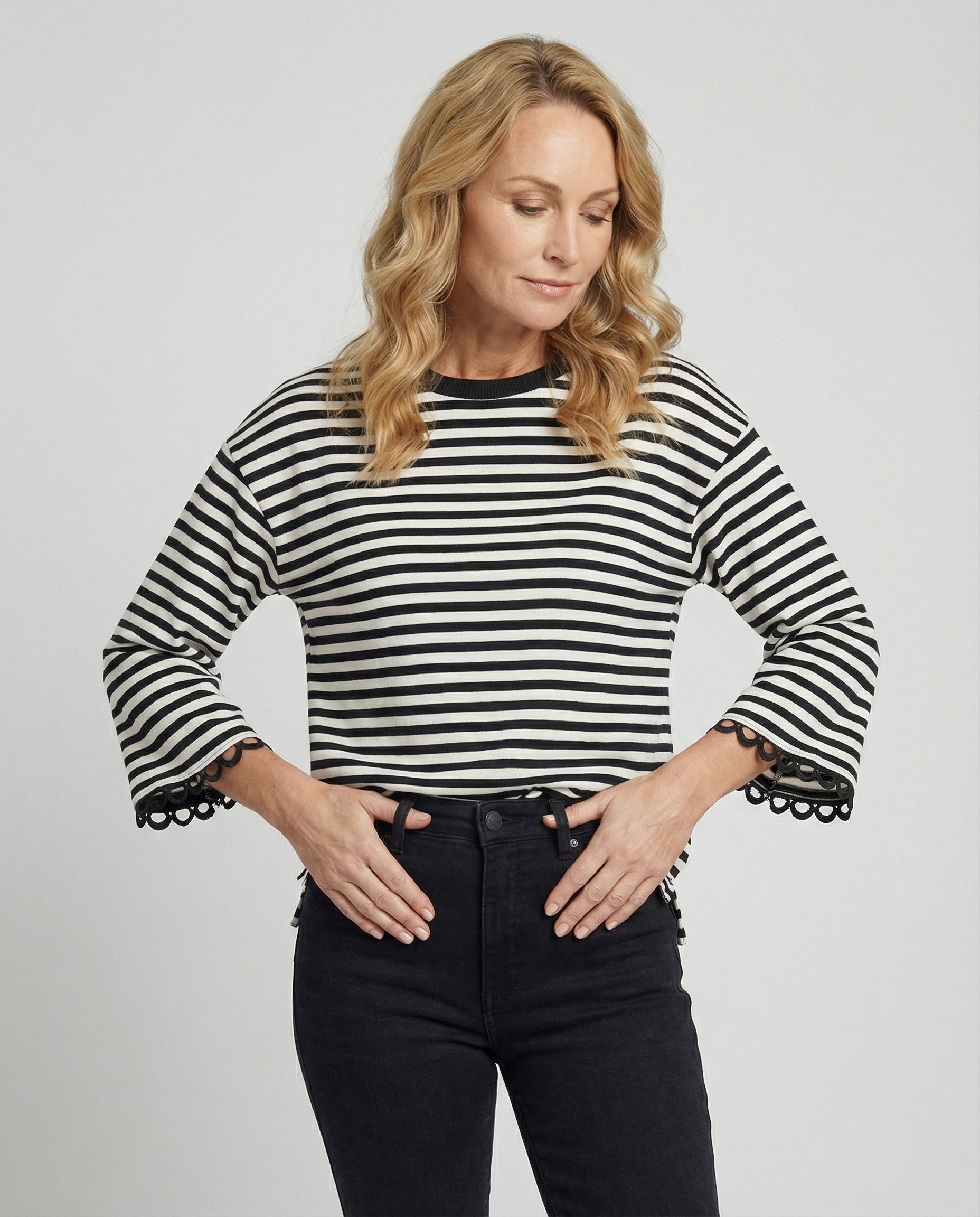 Knitted Sweater Women Oversize Maritime