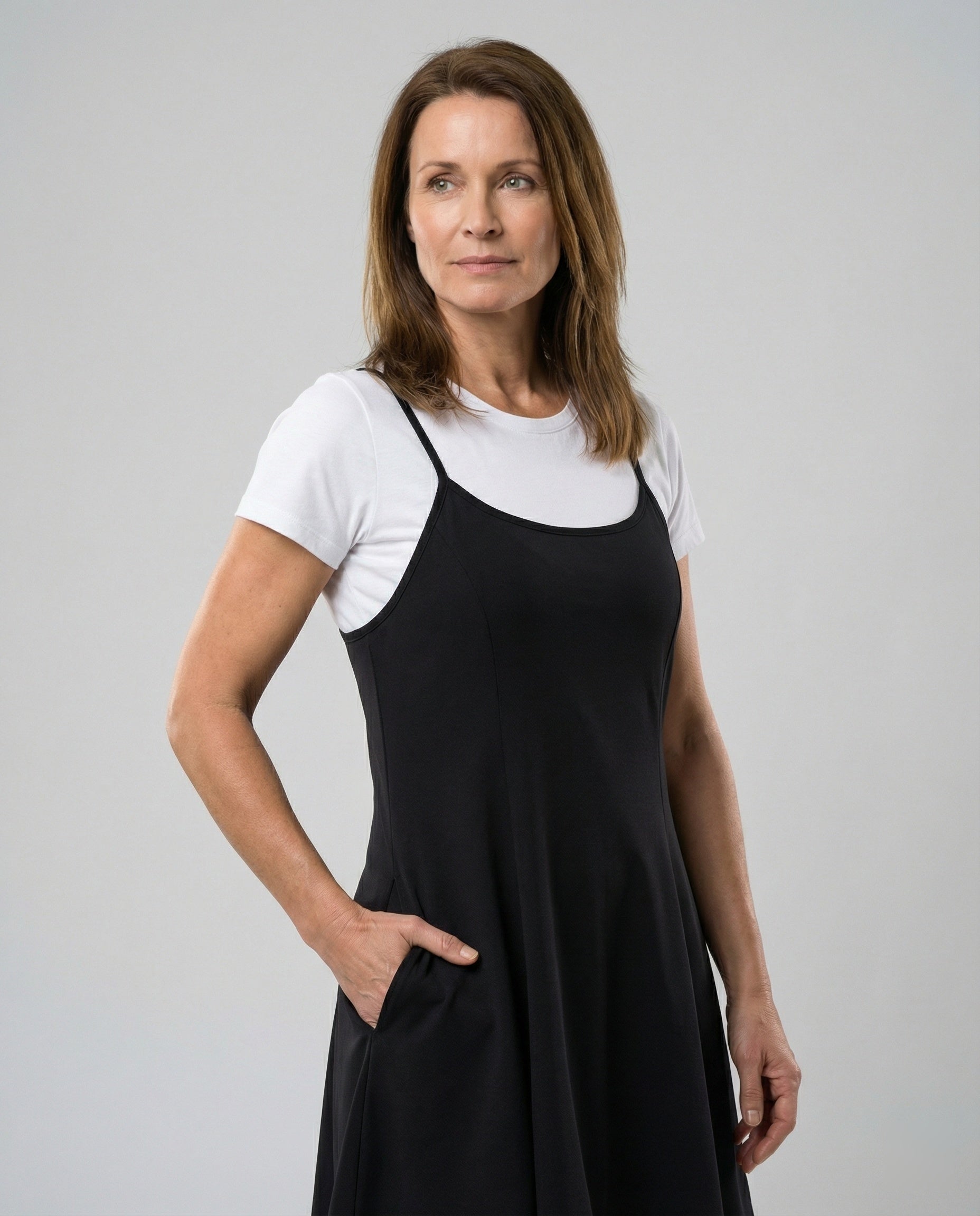 Women's Skater Summer Dress with Straps