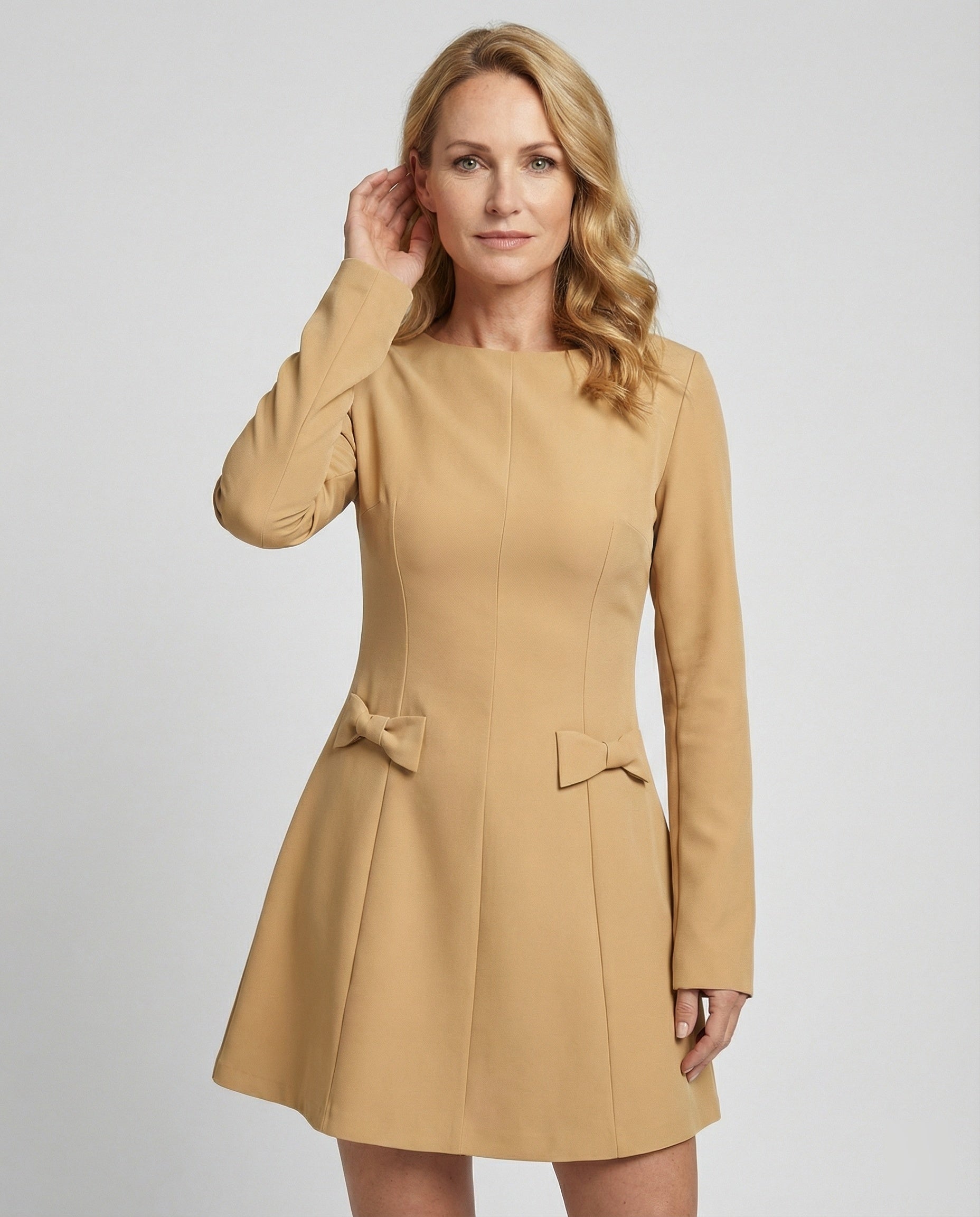 Women's A-Line Mini Dress made of Crepe