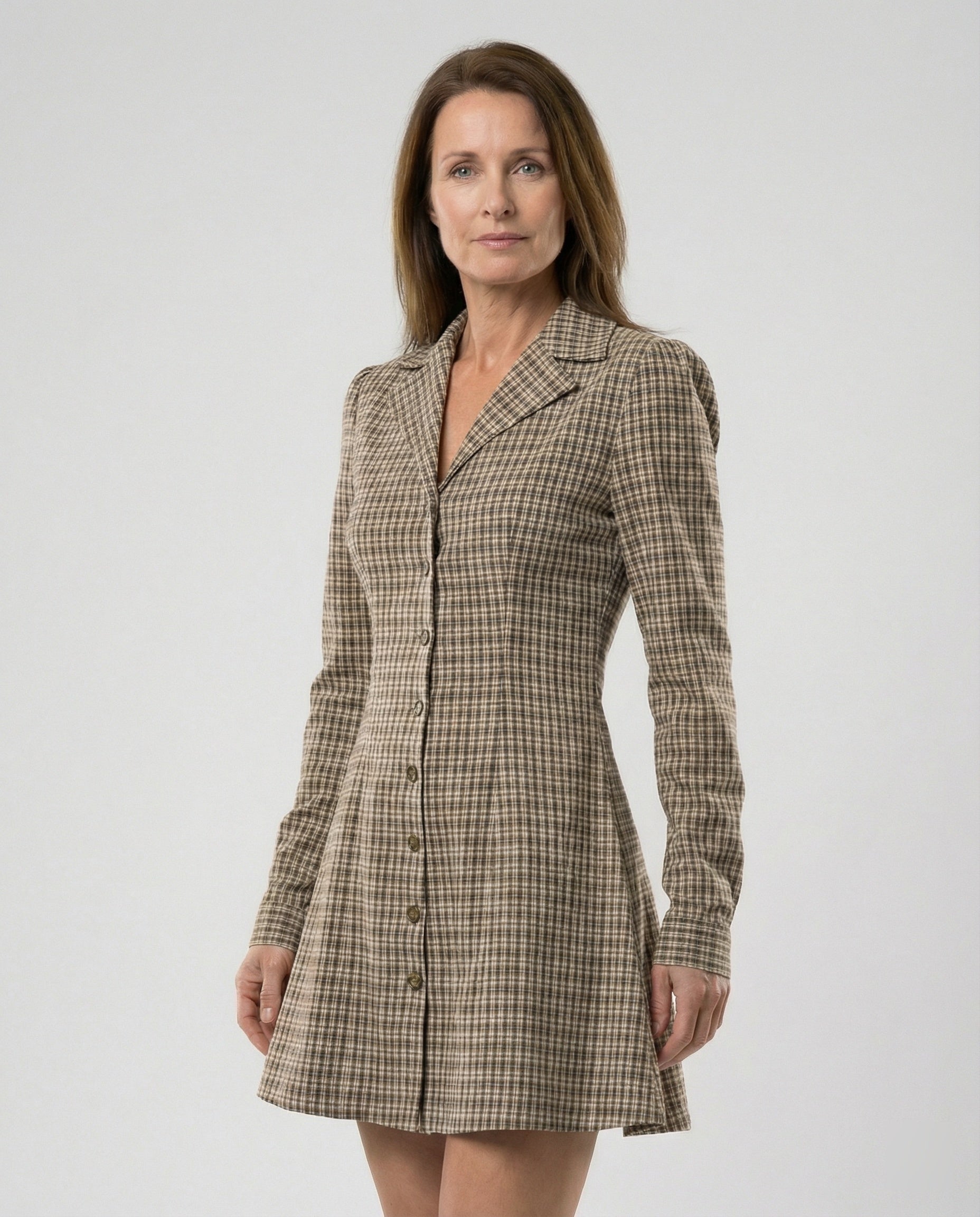 Women's shirt dress fitted