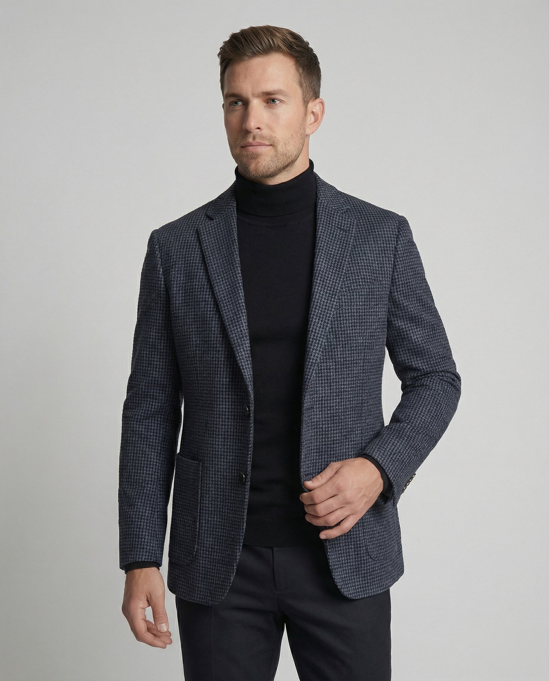 Men's Blazer Houndstooth Two Button
