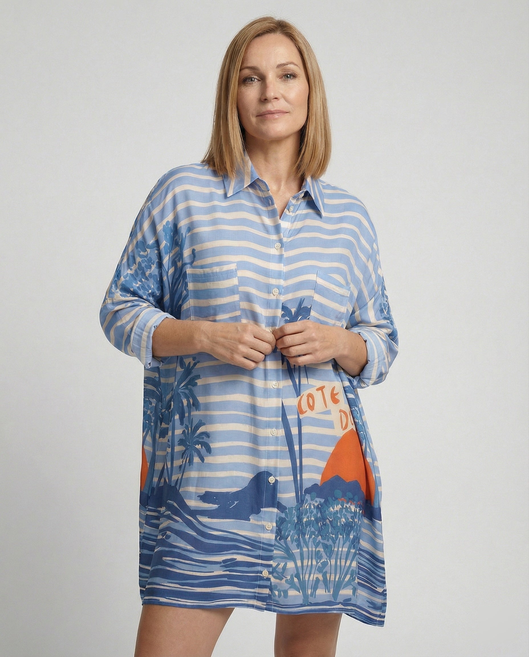 Women Tunic Shirt Dress oversized
