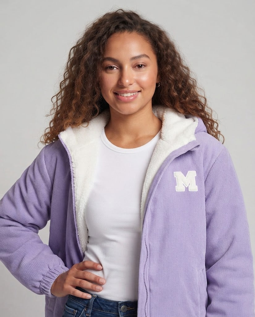 Women's Fleece Jacket with Hood Chichicherry