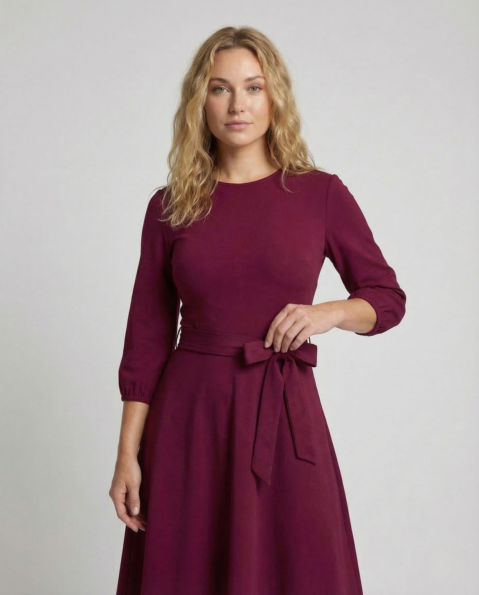 Women A - line dress belt cuffs - Chichicherry
