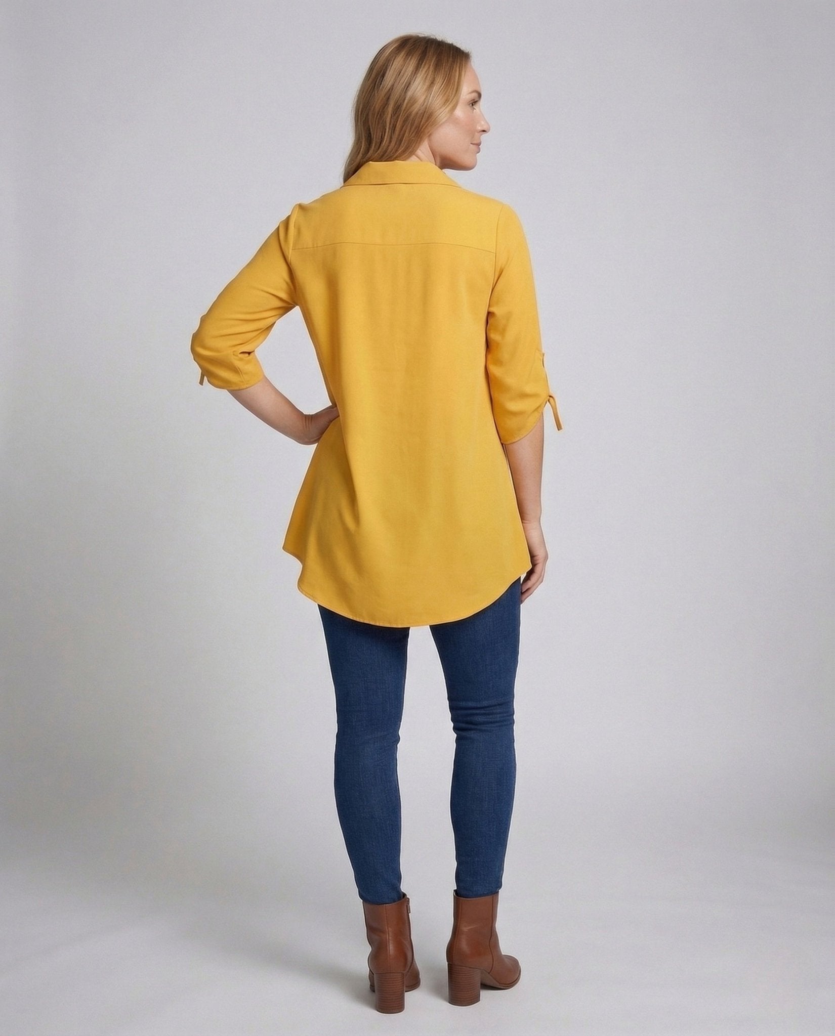 Women Asymmetrical Chiffon Tunic - Chichicherry