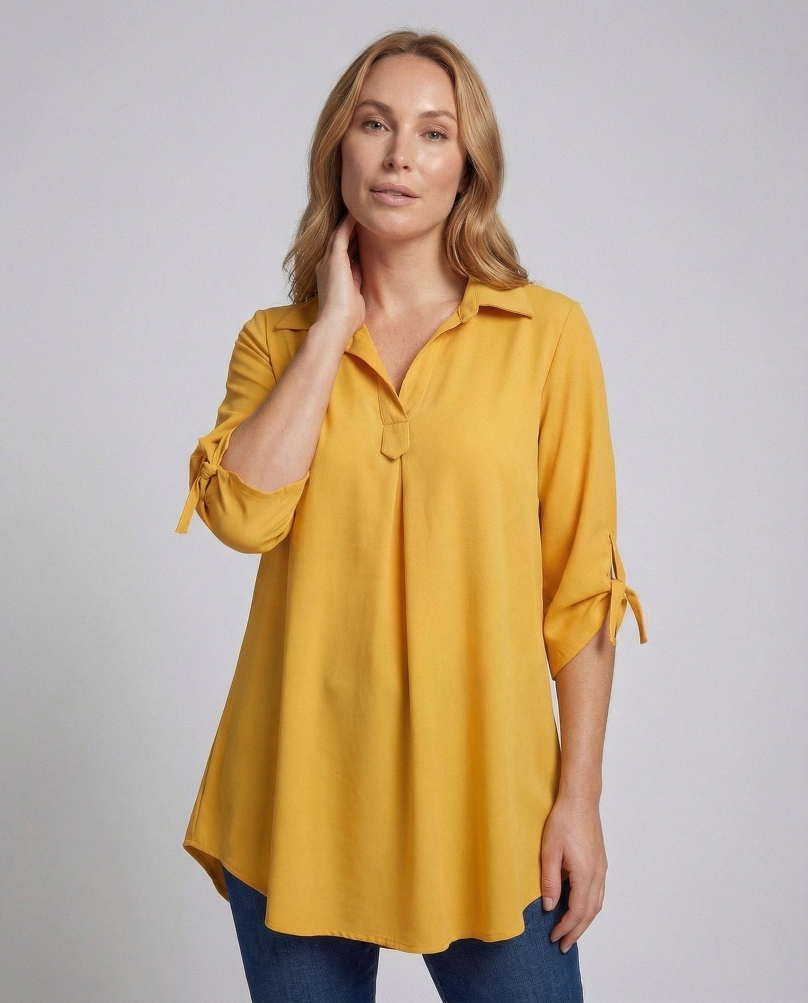 Women Asymmetrical Chiffon Tunic - Chichicherry