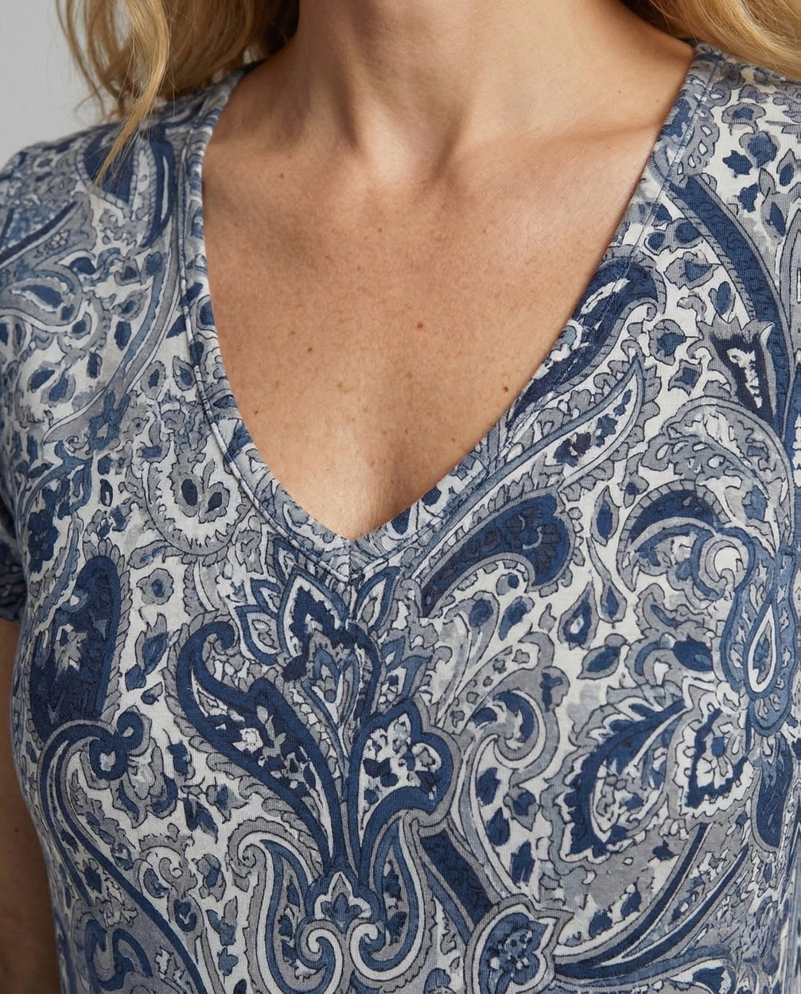 Women Boho Dress Paisley Asymmetric - Chichicherry