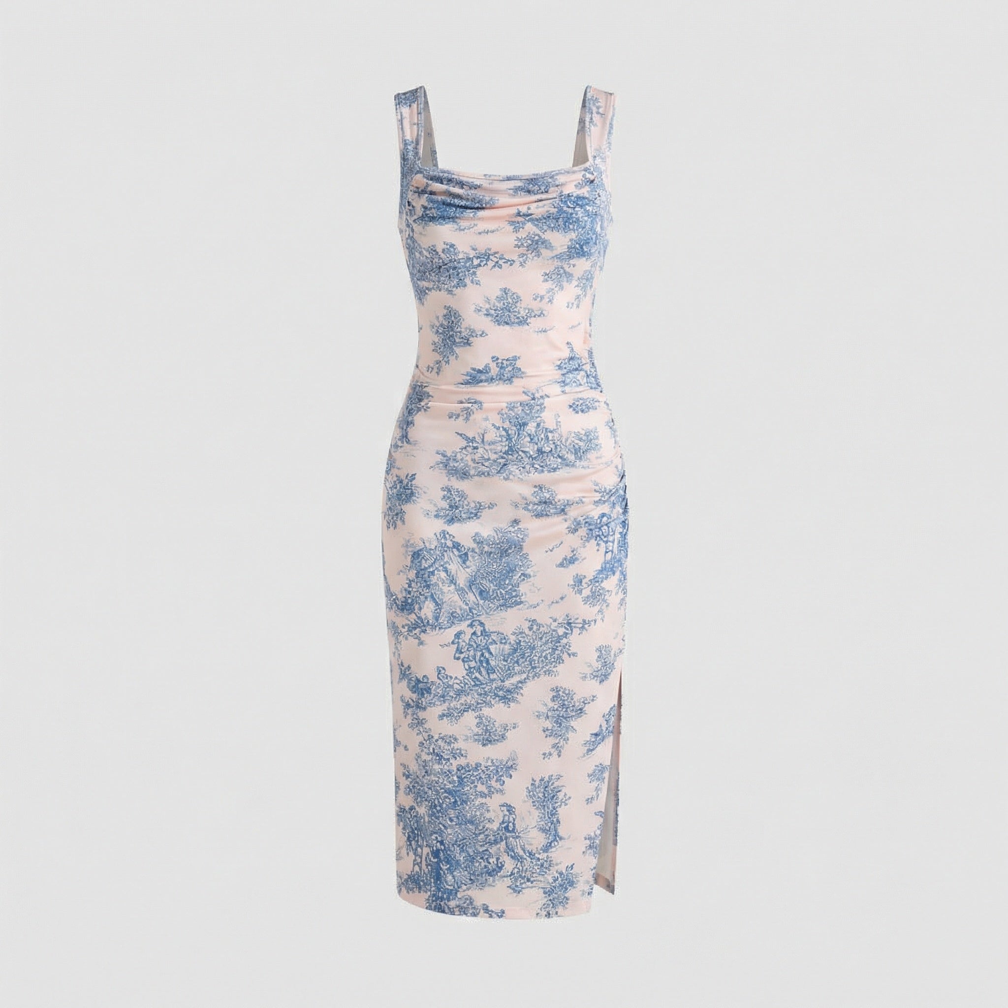 Women Casual Dress Midi Figure-hugging - Chichicherry