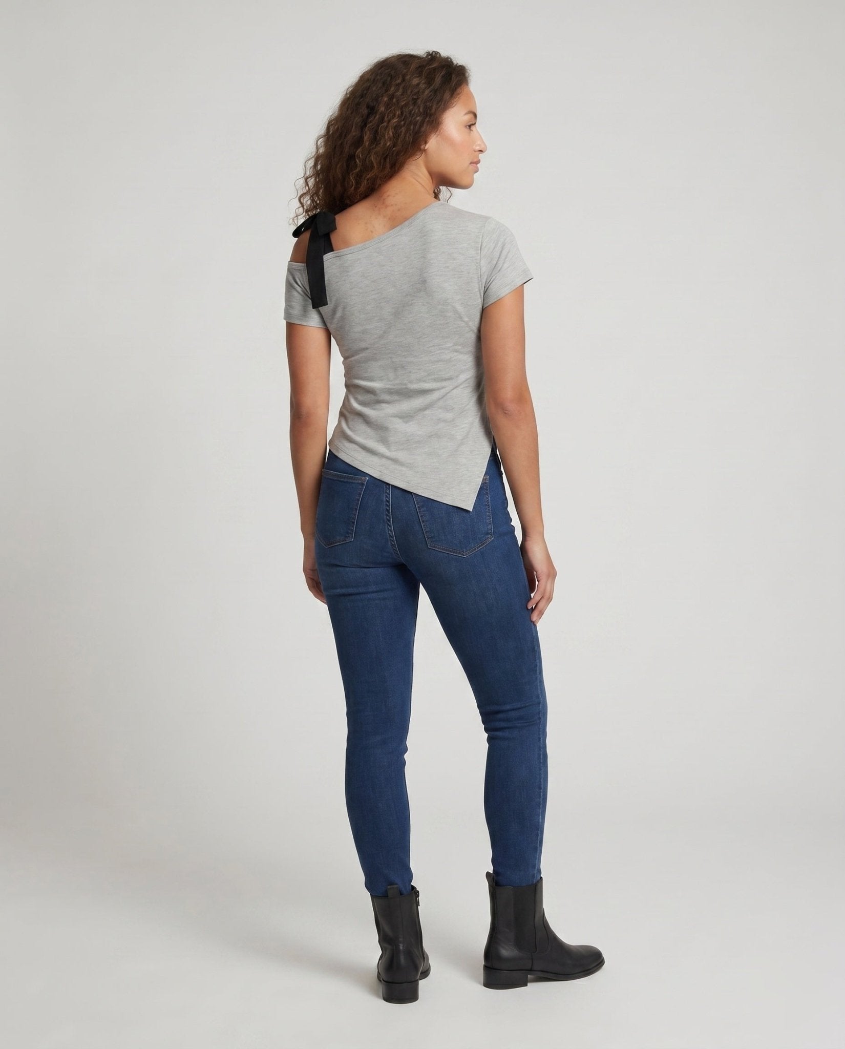 Women casual shirt with playful tie belt - Chichicherry