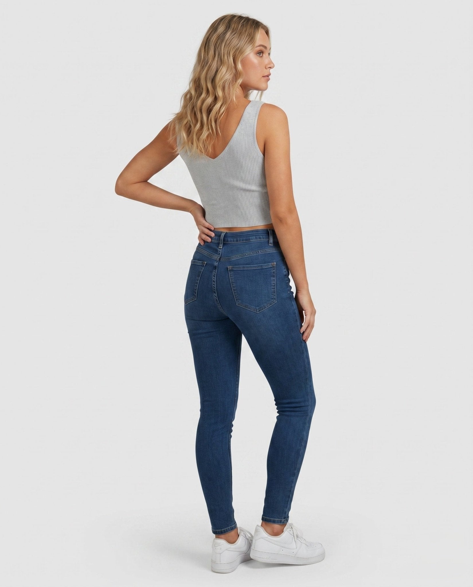 Women Cropped Top with Button Placket and Fitted Design - Chichicherry