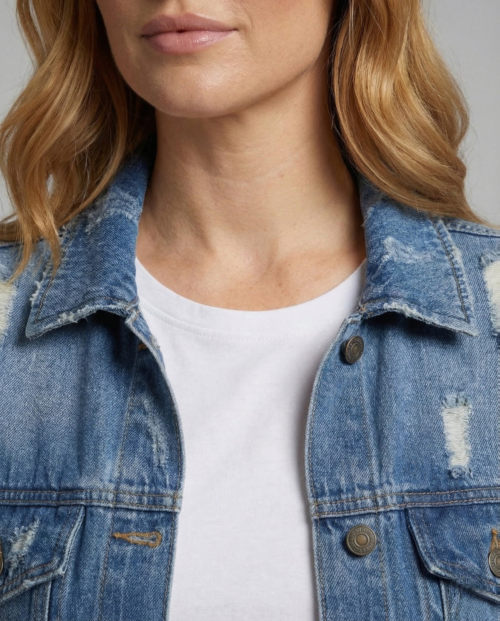 Women Jeans Coat Long Fringe - Chichicherry