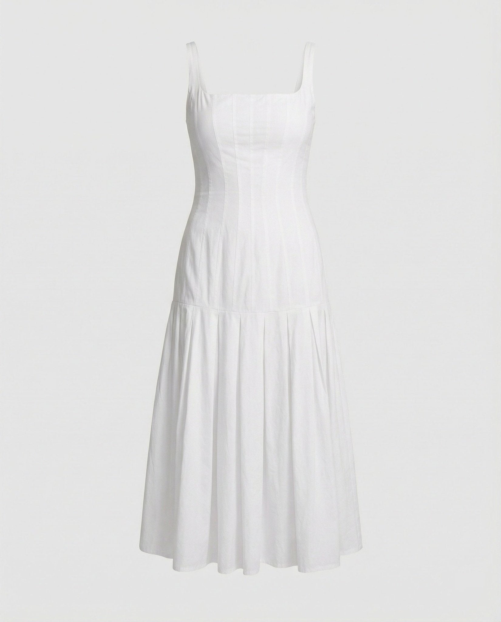 Women Midi Dress with Elegant Cut - Chichicherry
