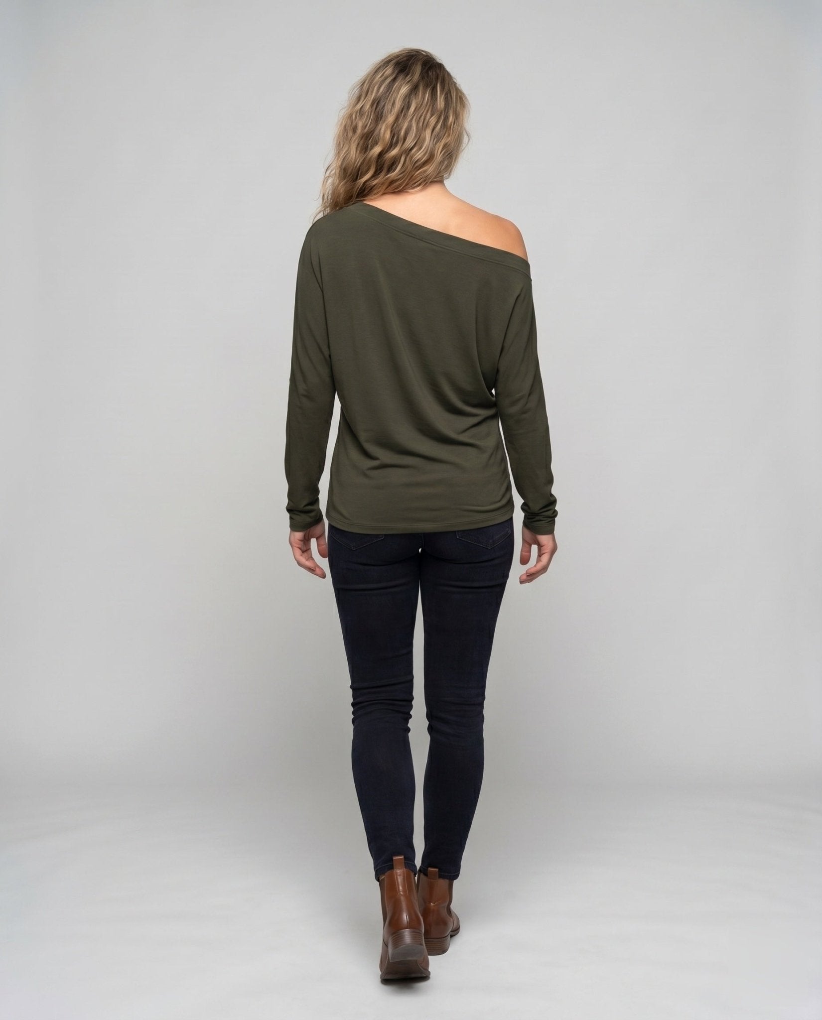 Women Off-shoulder Longsleeve Top - Chichicherry