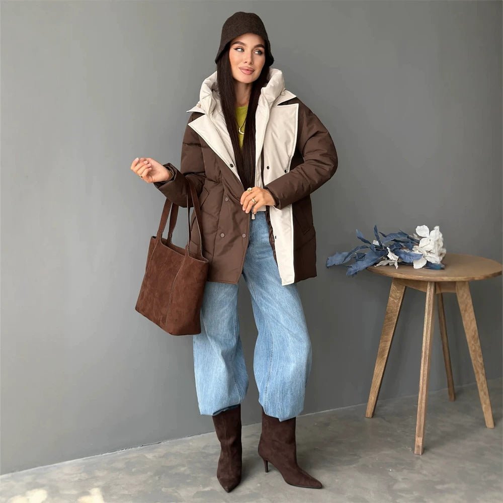 Women padded double-breasted parka with removable quilted inner vest Chichicherry - Chichicherry