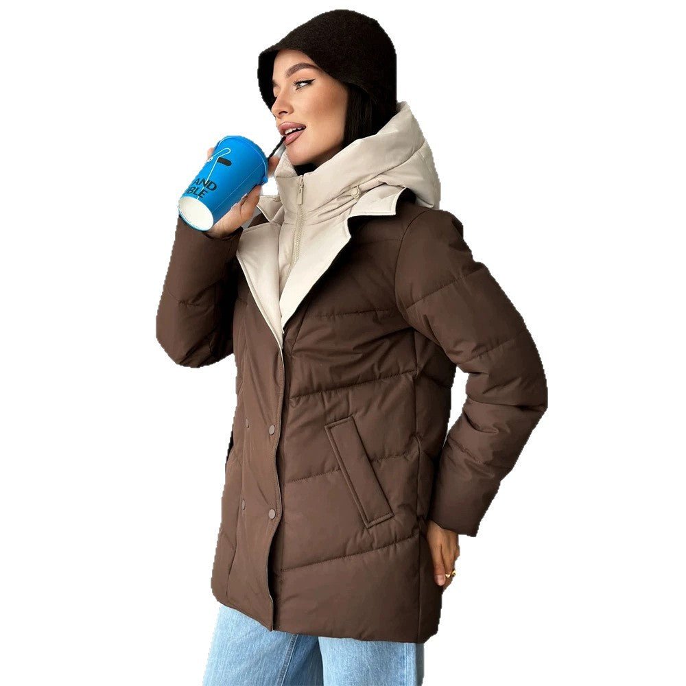 Women padded double-breasted parka with removable quilted inner vest Chichicherry - Chichicherry