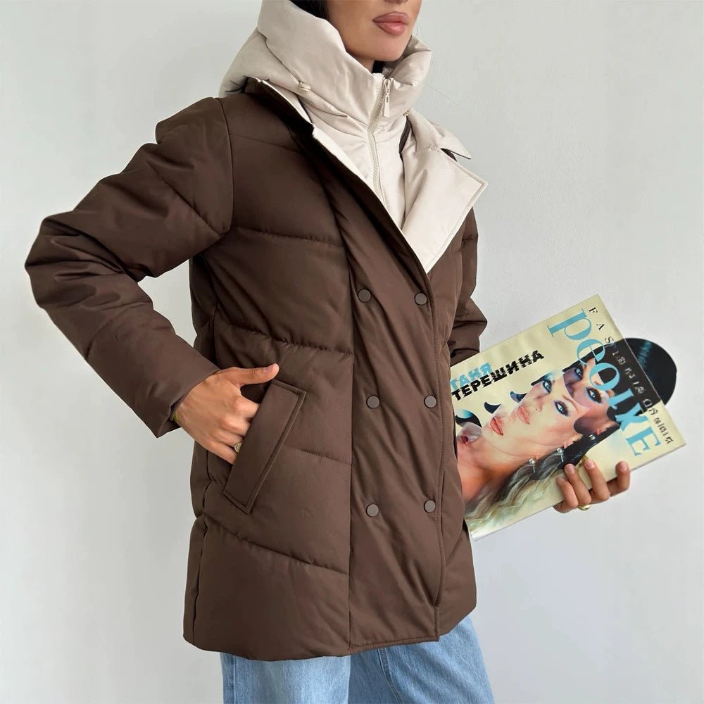 Women padded double-breasted parka with removable quilted inner vest Chichicherry - Chichicherry