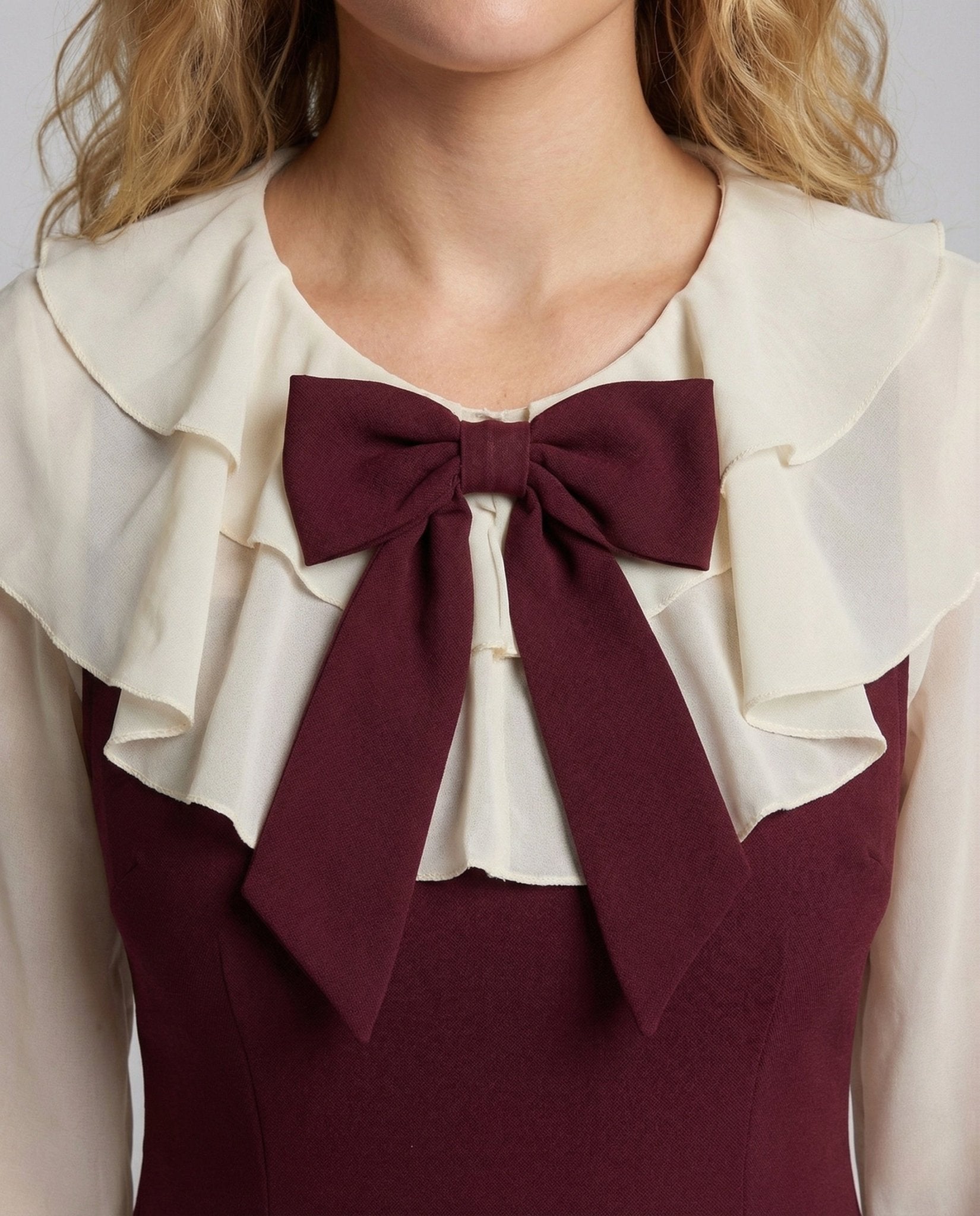 Women Romantic Two-Piece Dress - Chichicherry