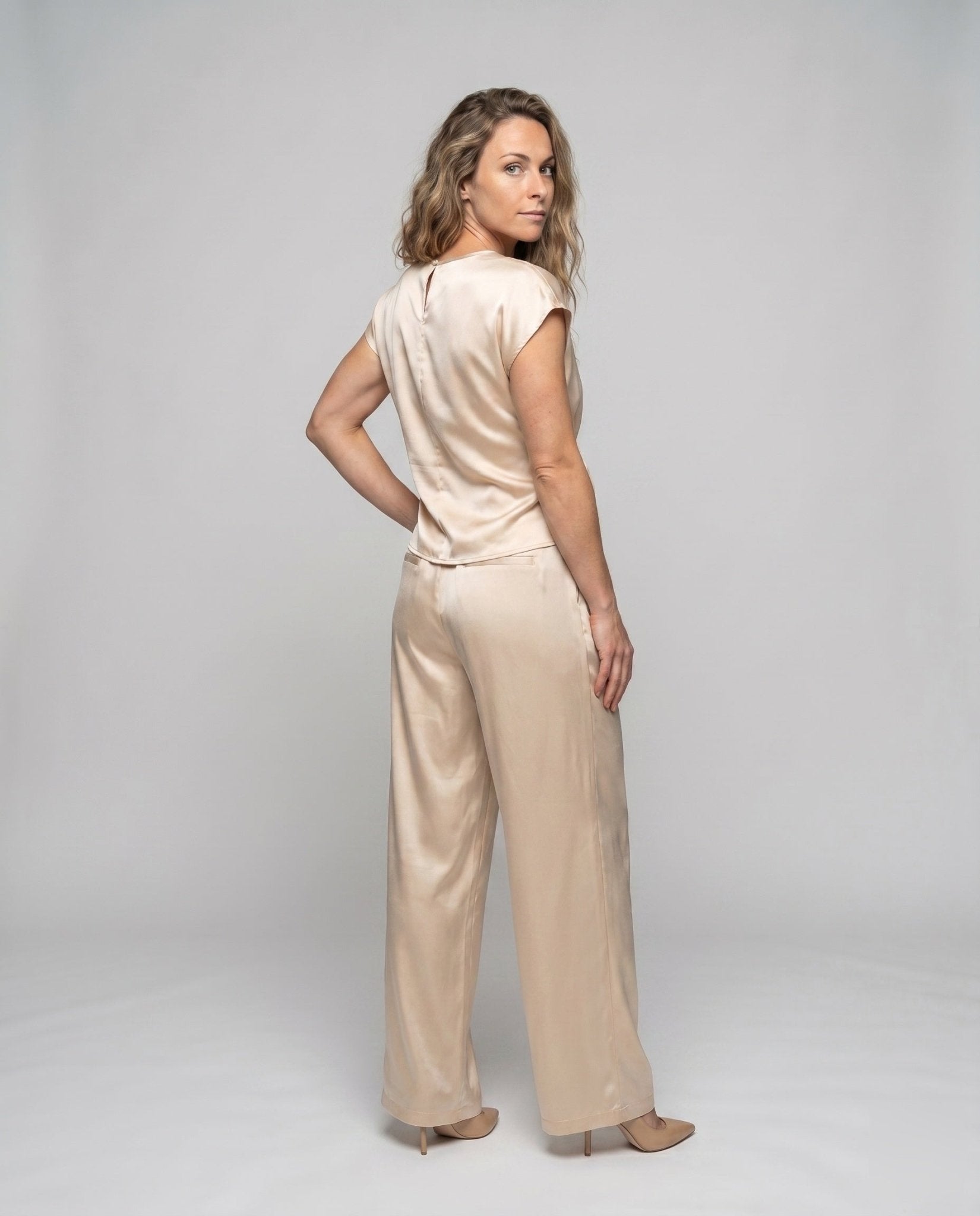 Women Satin Loungewear Suit - Chichicherry