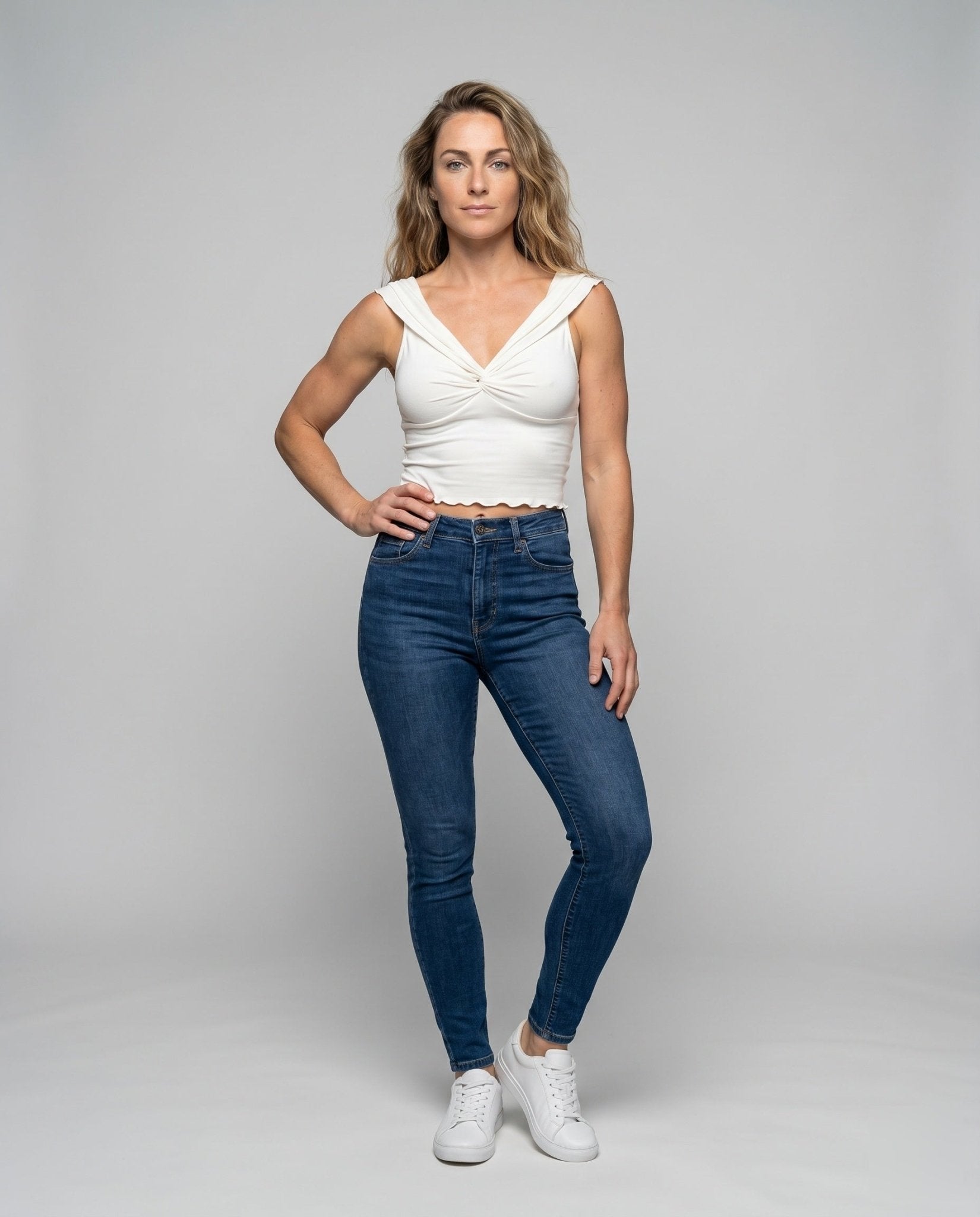 Women Short Sleeve Top with Flowing Ruffle Details - Chichicherry