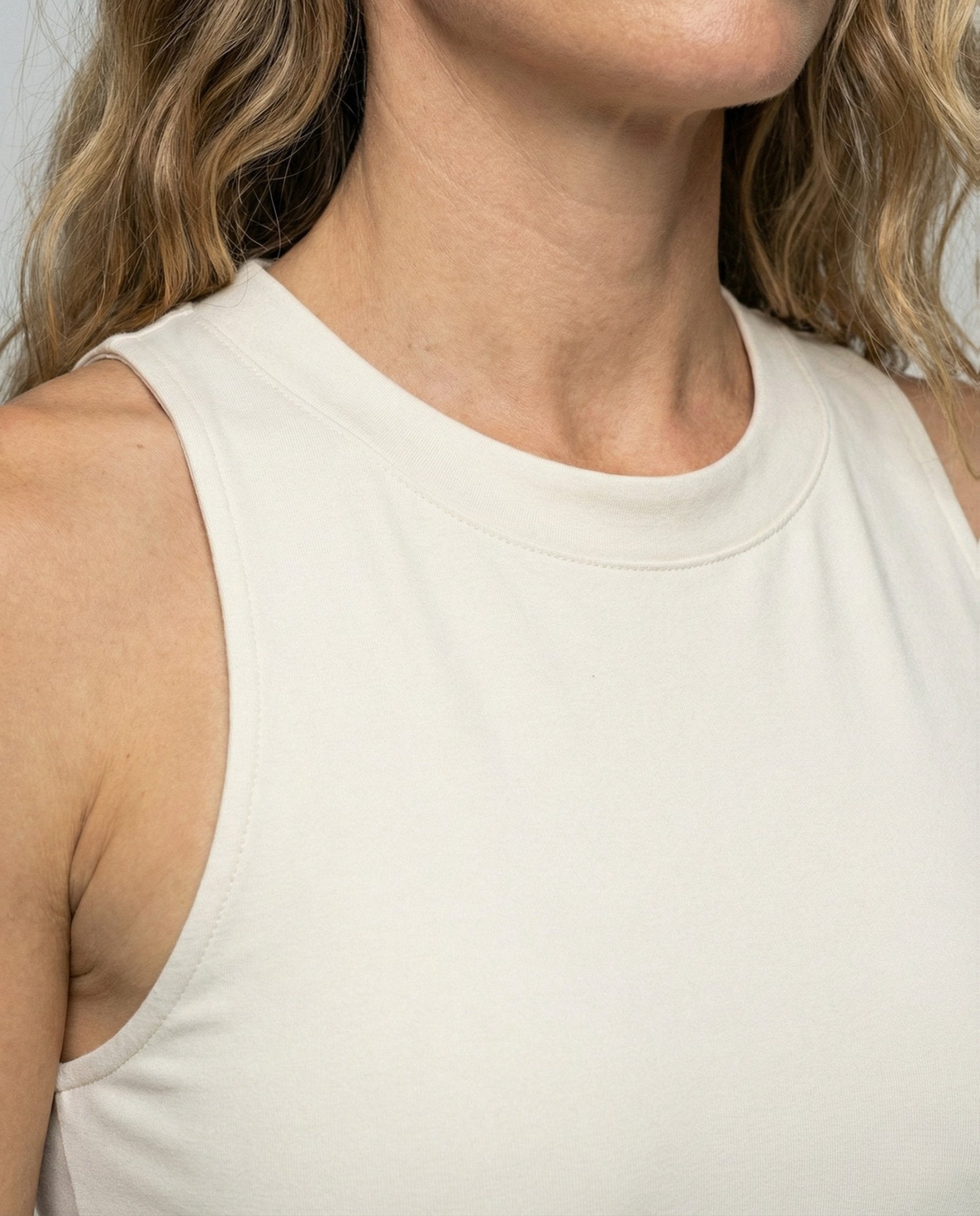 Women Sleeveless Maxi Dress with Ribbed Top - Chichicherry