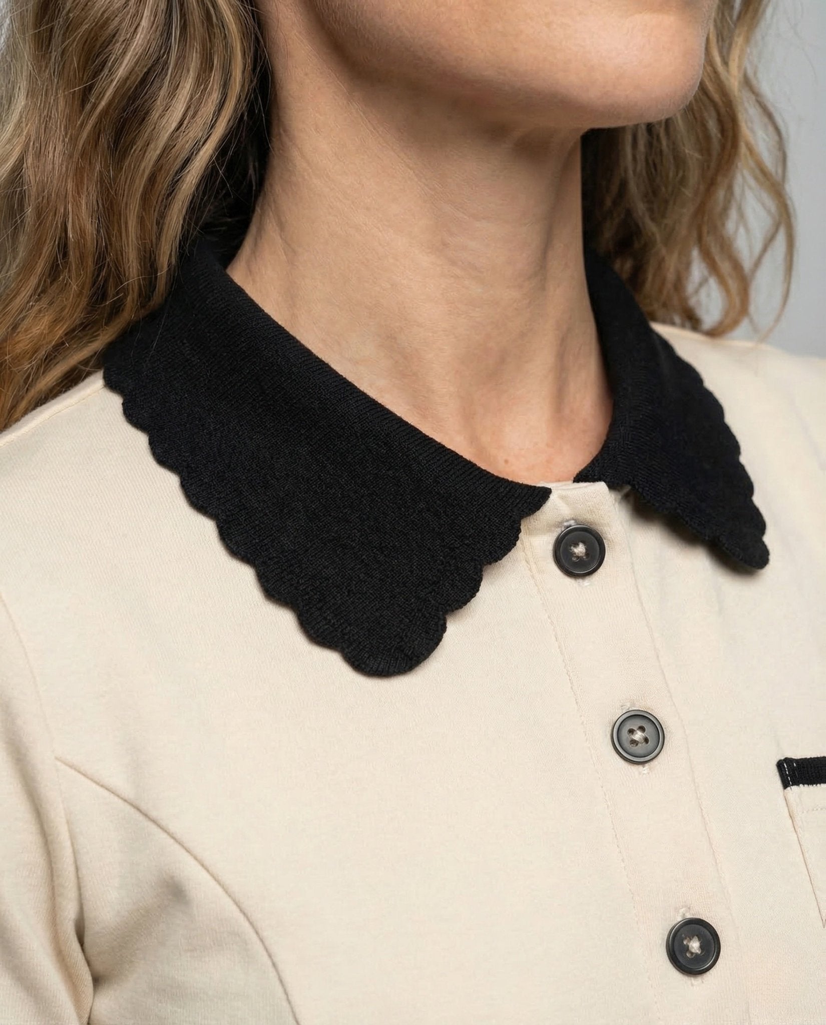 Women's A - Line Dress Peter Pan Collar - Chichicherry